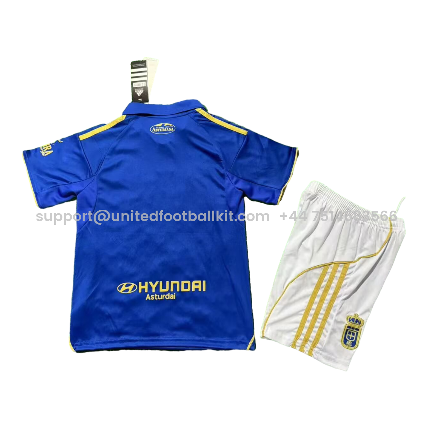 Unitedfootballkit.com | Oviedo 25-26 Home Kids Kit -Customize Name, Number and Patch | Worldwide Shipping