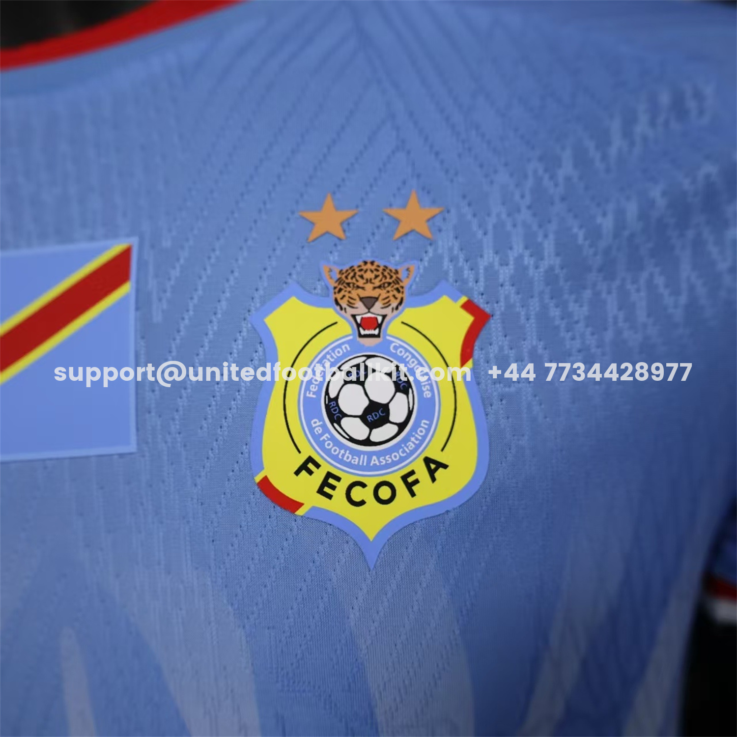 Unitedfootballkit.com | Congo 2026 Home Blue Jersey - Player Version -Customize Name, Number and Patch | Worldwide Shipping