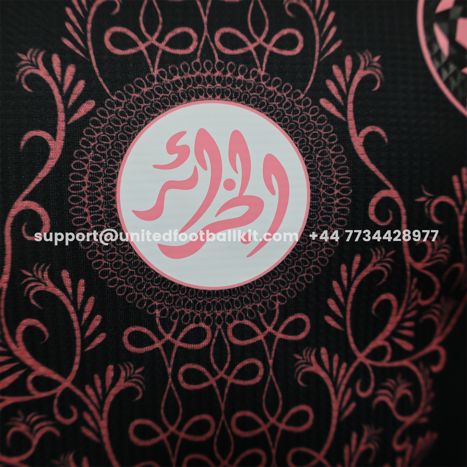 Unitedfootballkit.com | Algeria 25-26 Pure Black Jersey with Pink Pattern - Player Version -Customize Name, Number and Patch | Worldwide Shipping