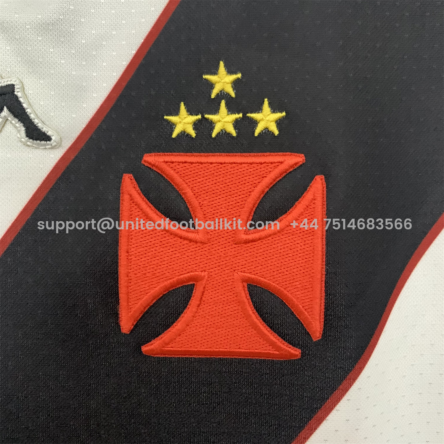 Unitedfootballkit.com | Retro Vasco da Gama 1997 White Jersey -Customize Name, Number and Patch | Worldwide Shipping