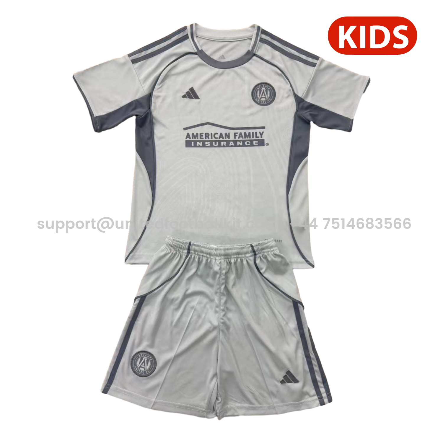 Unitedfootballkit.com | Atlanta United 25-26 Pre-Match Training Kids Kit -Customize Name, Number and Patch | Worldwide Shipping