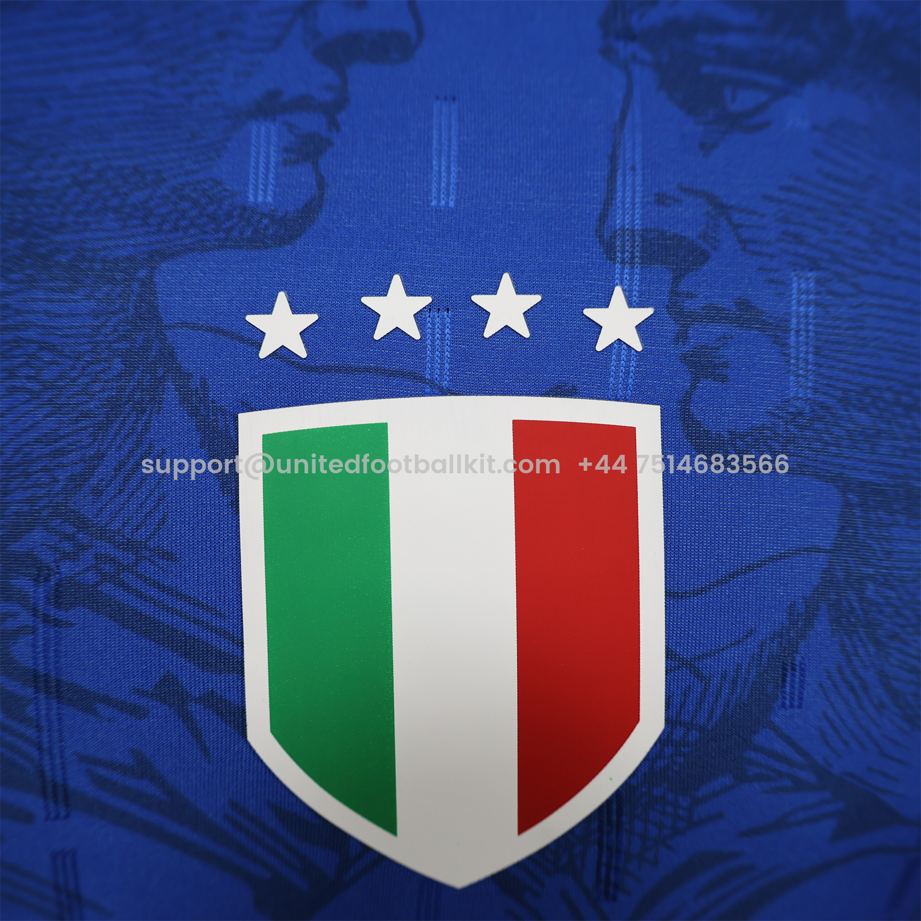 Unitedfootballkit.com | Italy 2024 Blue Special Edition Jersey - Player Version -Customize Name, Number and Patch | Worldwide Shipping