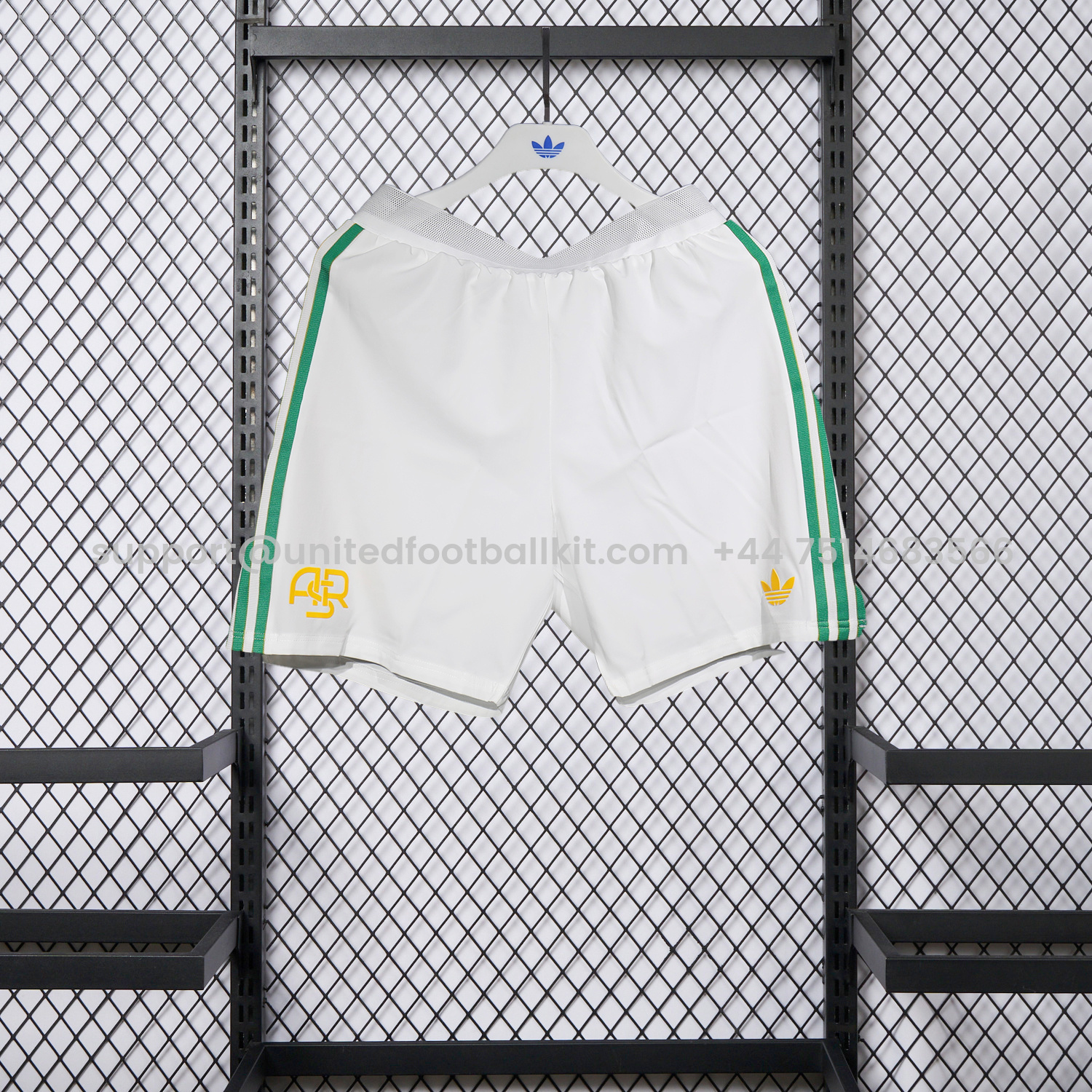 Unitedfootballkit.com | Roma 25-26 Third White Shorts - Player Version -Customize Name, Number and Patch | Worldwide Shipping