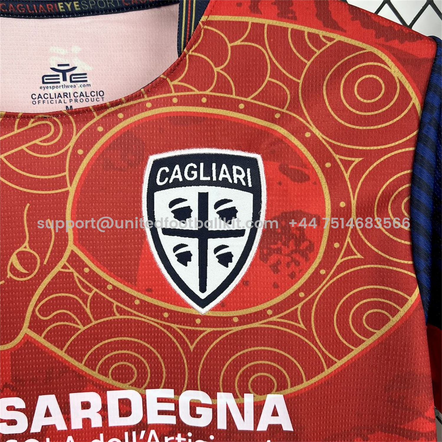 Unitedfootballkit.com | Cagliari Calcio 24-25 Year of the Snake Special Jersey - Fans Version -Customize Name, Number and Patch | Worldwide Shipping