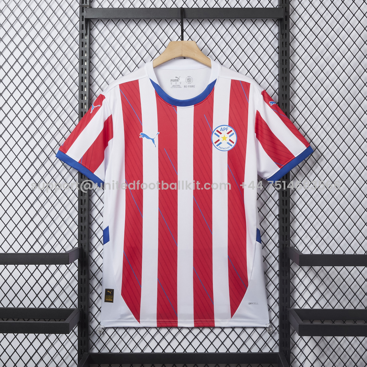 Unitedfootballkit.com | Paraguay 24-25 Home Jersey - Fans Version -Customize Name, Number and Patch | Worldwide Shipping