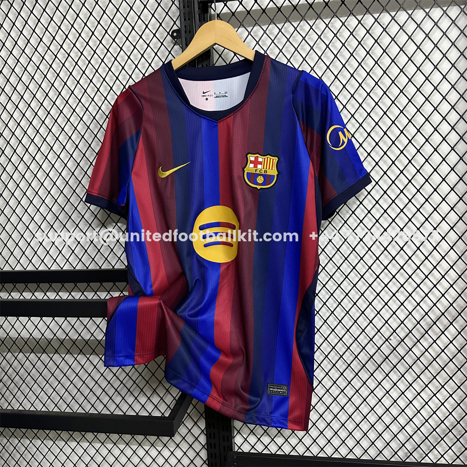 Unitedfootballkit.com | Barcelona 26-27 Home Jersey - Fans Version -Customize Name, Number and Patch | Worldwide Shipping