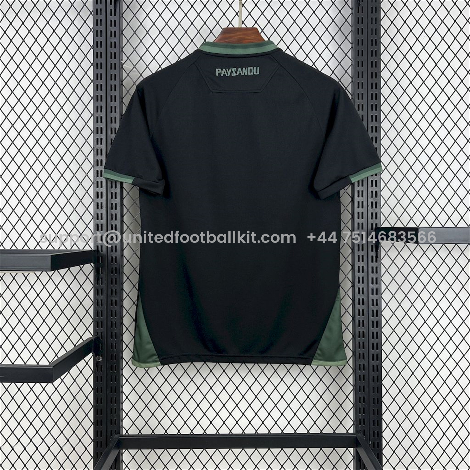 Unitedfootballkit.com | Paysandu 25-26 Black Training Unsponsored Jersey - Fans Version -Customize Name, Number and Patch | Worldwide Shipping