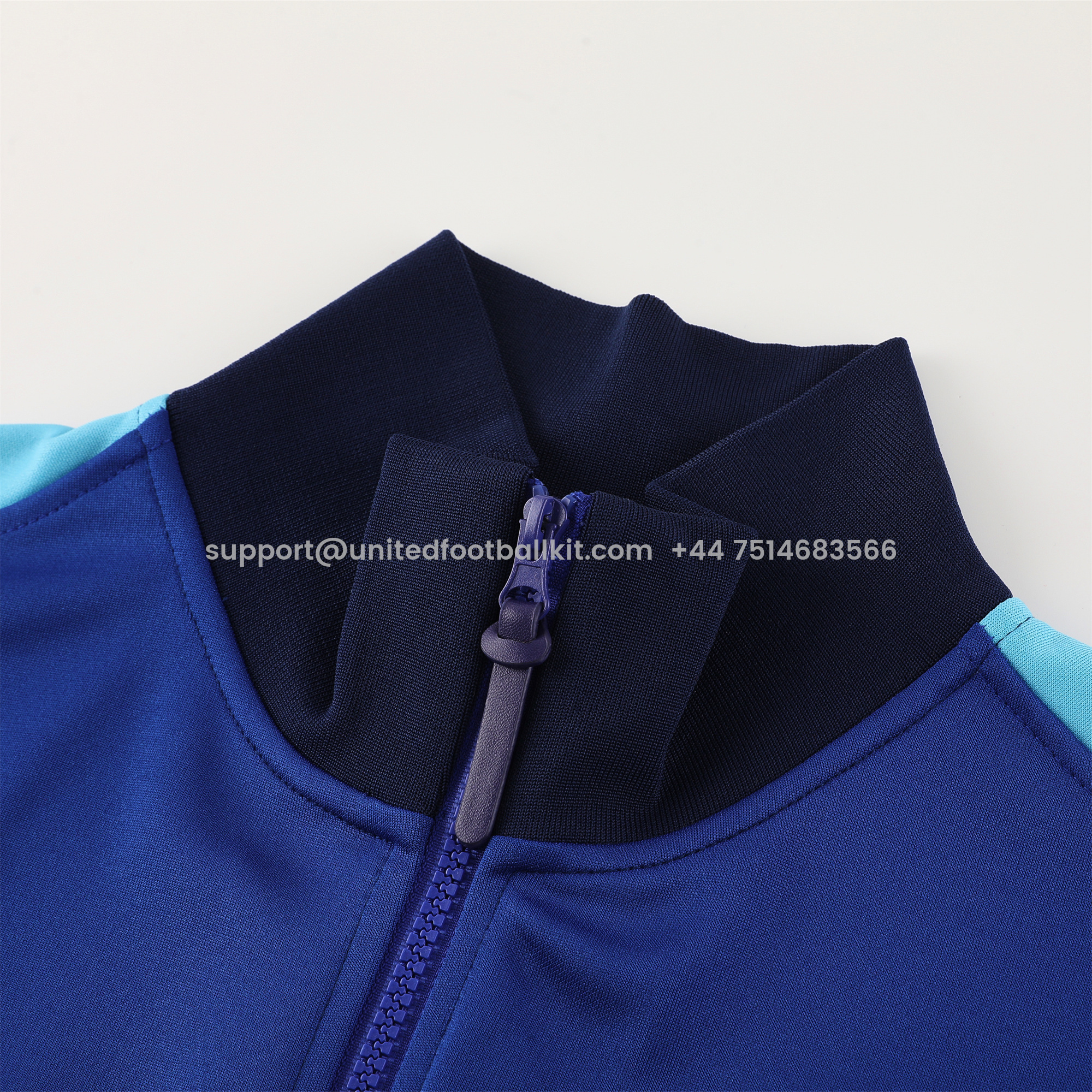 Unitedfootballkit.com | C.H.E.L.S.E.A 24-25 Jacket Training Tracksuit - Blue -Customize Name, Number and Patch | Worldwide Shipping