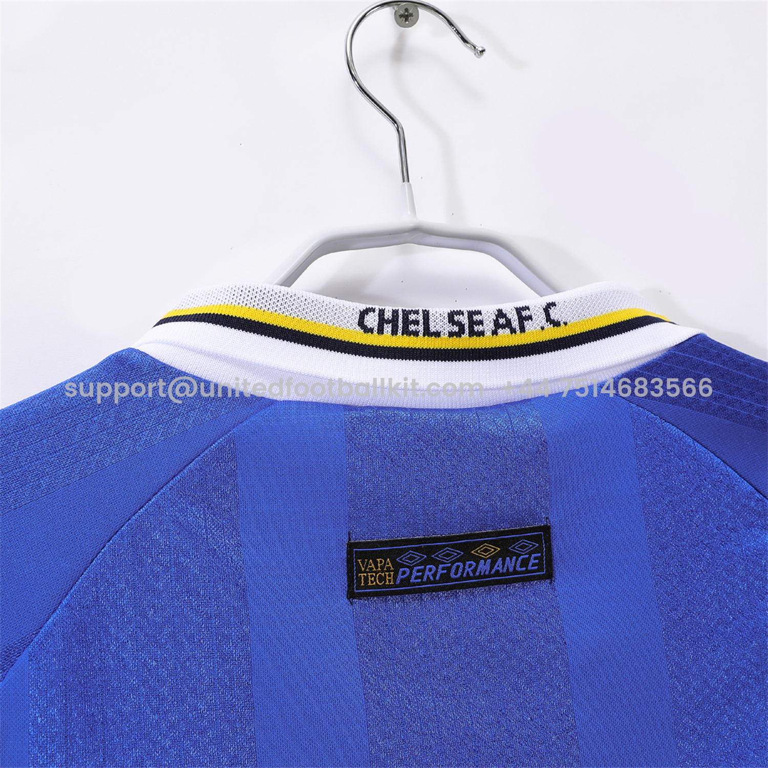 Unitedfootballkit.com | Retro C.H.E.L.S.E.A 1997-99 Home Long Sleeves Jersey -Customize Name, Number and Patch | Worldwide Shipping