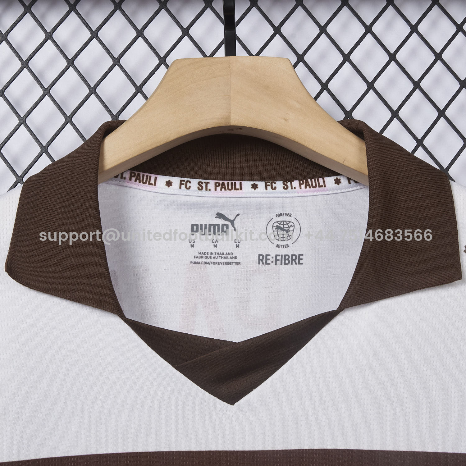 Unitedfootballkit.com | St. Pauli 25-26 Away White Jersey - Fans Version -Customize Name, Number and Patch | Worldwide Shipping