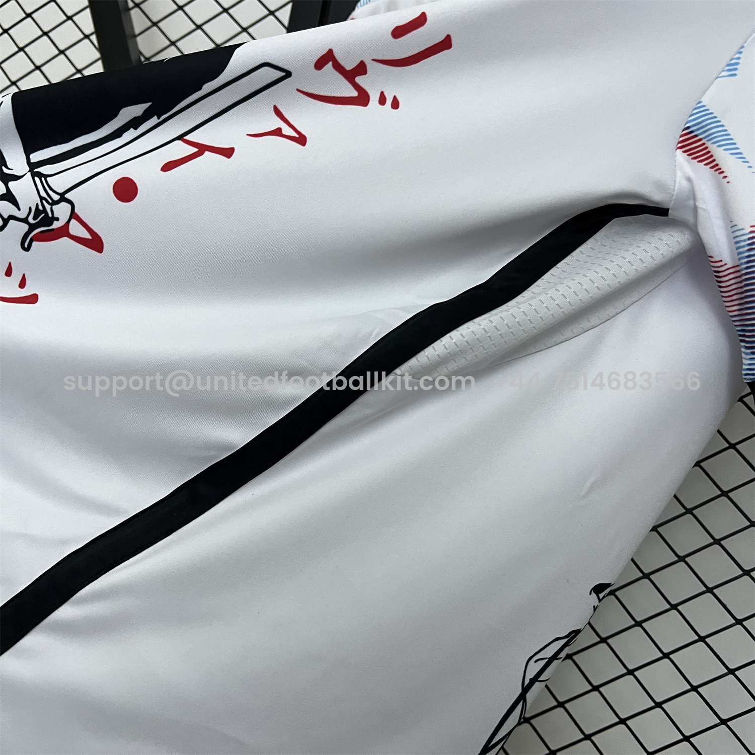 Unitedfootballkit.com | Japan 2024 Levi Ackerman White Jersey - Fans Version -Customize Name, Number and Patch | Worldwide Shipping