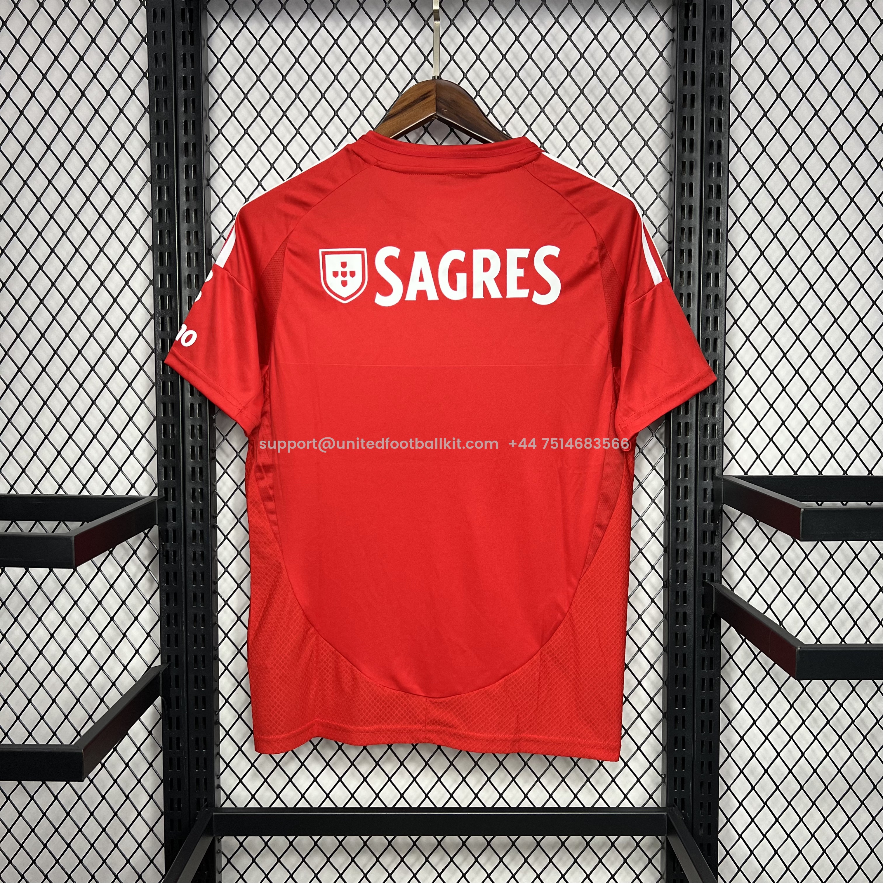 Unitedfootballkit.com | Benfica 24-25 Home Stadium Jersey - Fans Version -Customize Name, Number and Patch | Worldwide Shipping
