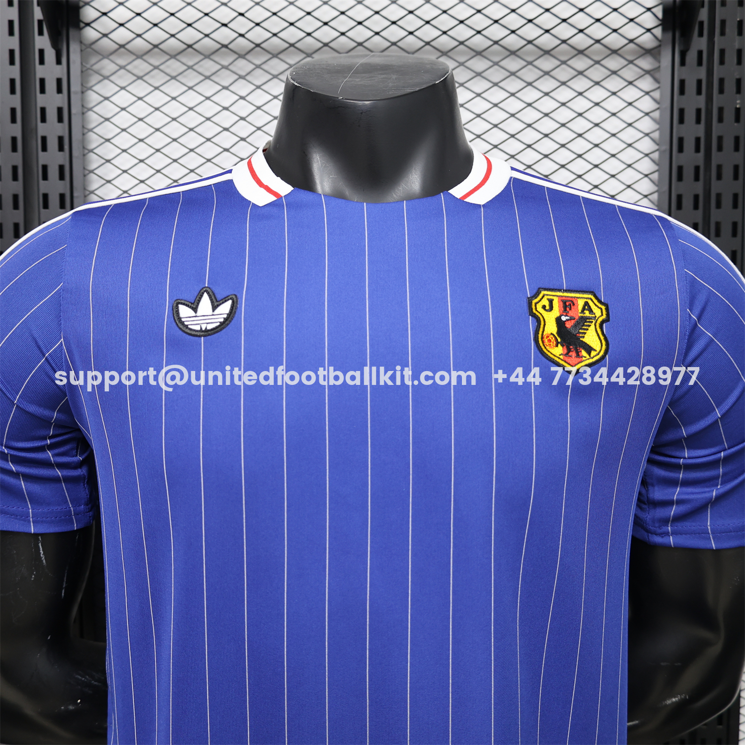 Unitedfootballkit.com | Japan 2026 Terrace Icon Retro Casual Style Blue Jersey - Player Version -Customize Name, Number and Patch | Worldwide Shipping