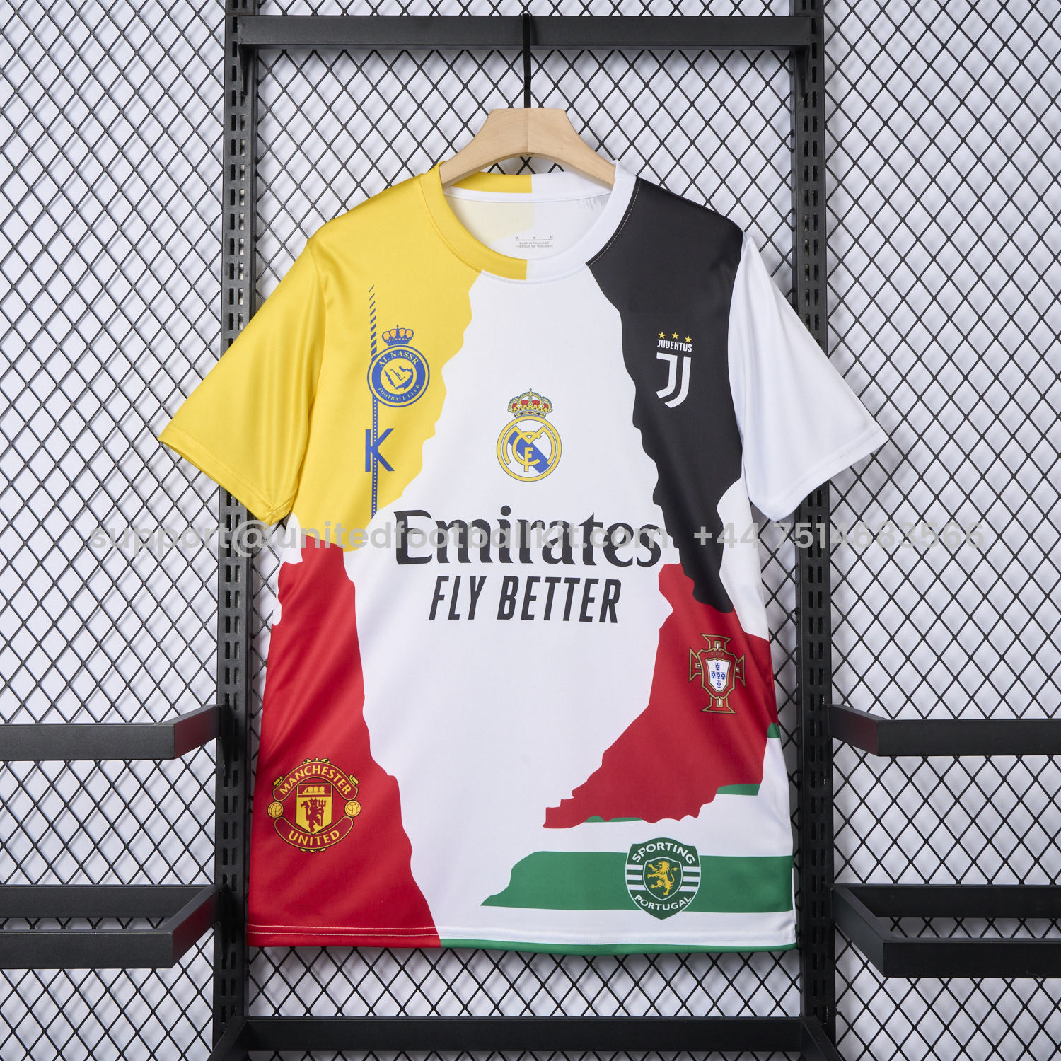 Unitedfootballkit.com | Cristiano Ronaldo Career Commemorative Jersey Real Madrid Manchester United Juventus Portugal Al Nassr Sporting CP - Fans Version -Customize Name, Number and Patch | Worldwide Shipping