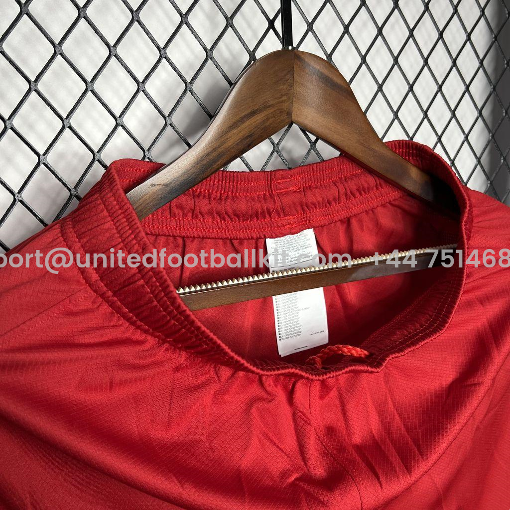 Unitedfootballkit.com | Liver.pool 24-25 Home Stadium Shorts - Fans Version -Customize Name, Number and Patch | Worldwide Shipping
