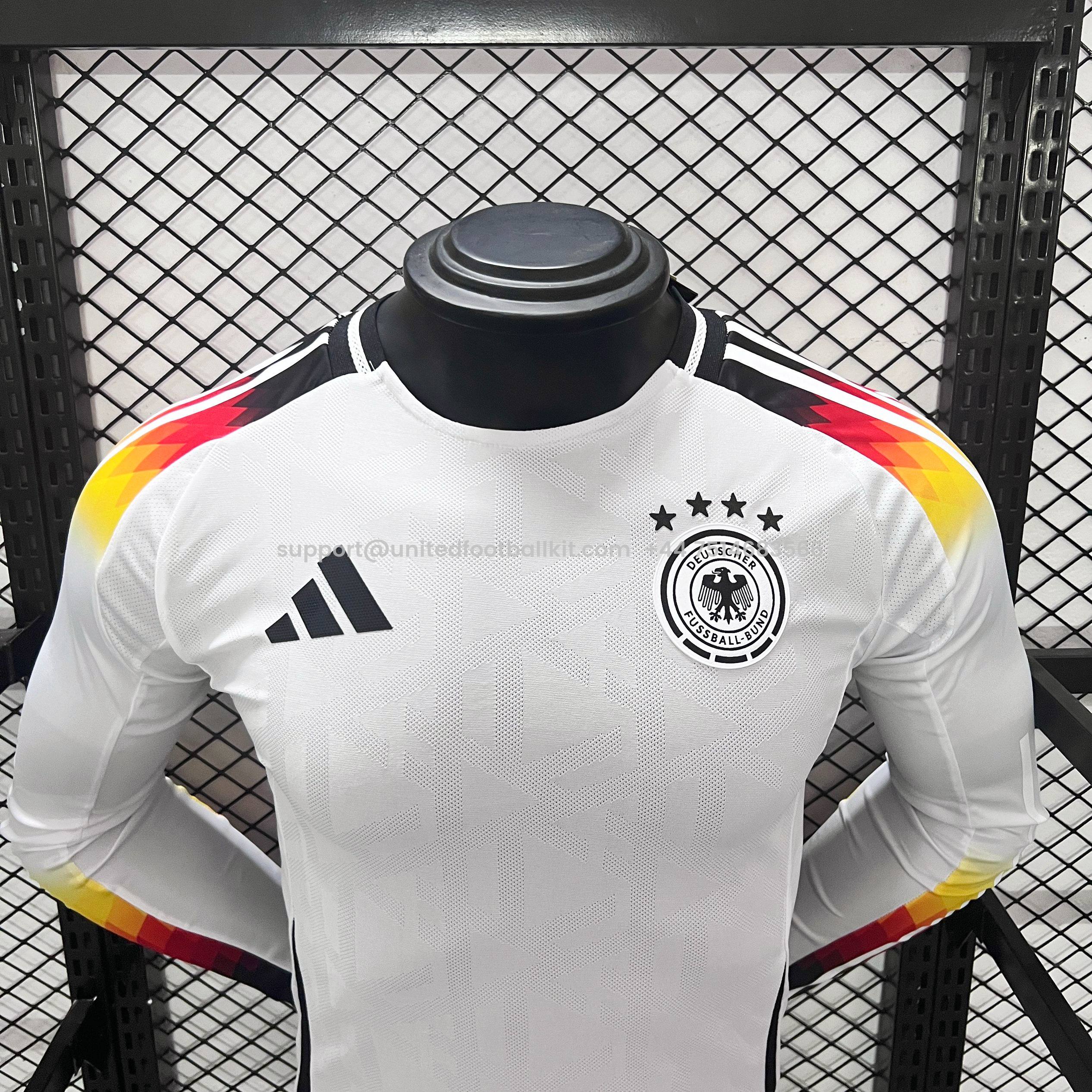 Unitedfootballkit.com | Germany 2024 Home Long Sleeve Jersey - Player Version -Customize Name, Number and Patch | Worldwide Shipping