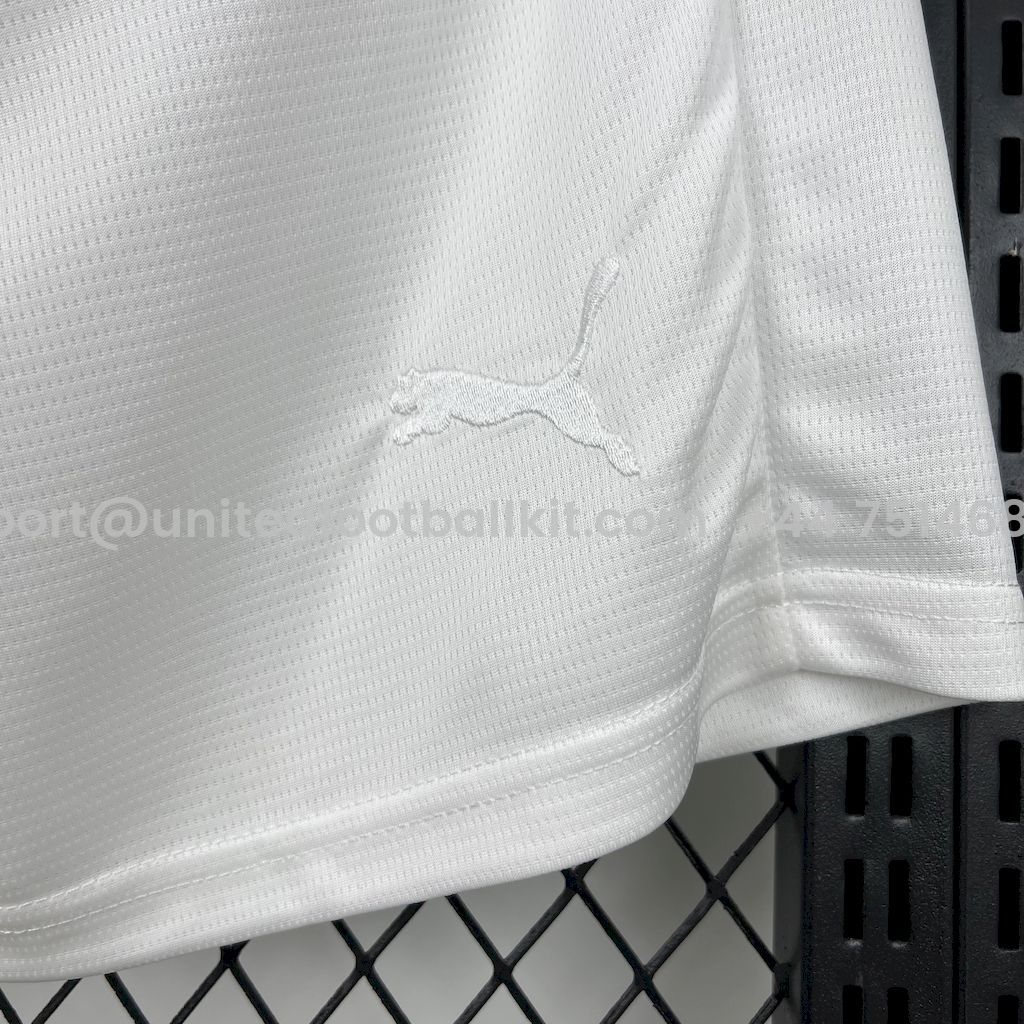 Unitedfootballkit.com | AC Milan 24-25 125th Anniversary Home White Shorts - Fans Version -Customize Name, Number and Patch | Worldwide Shipping