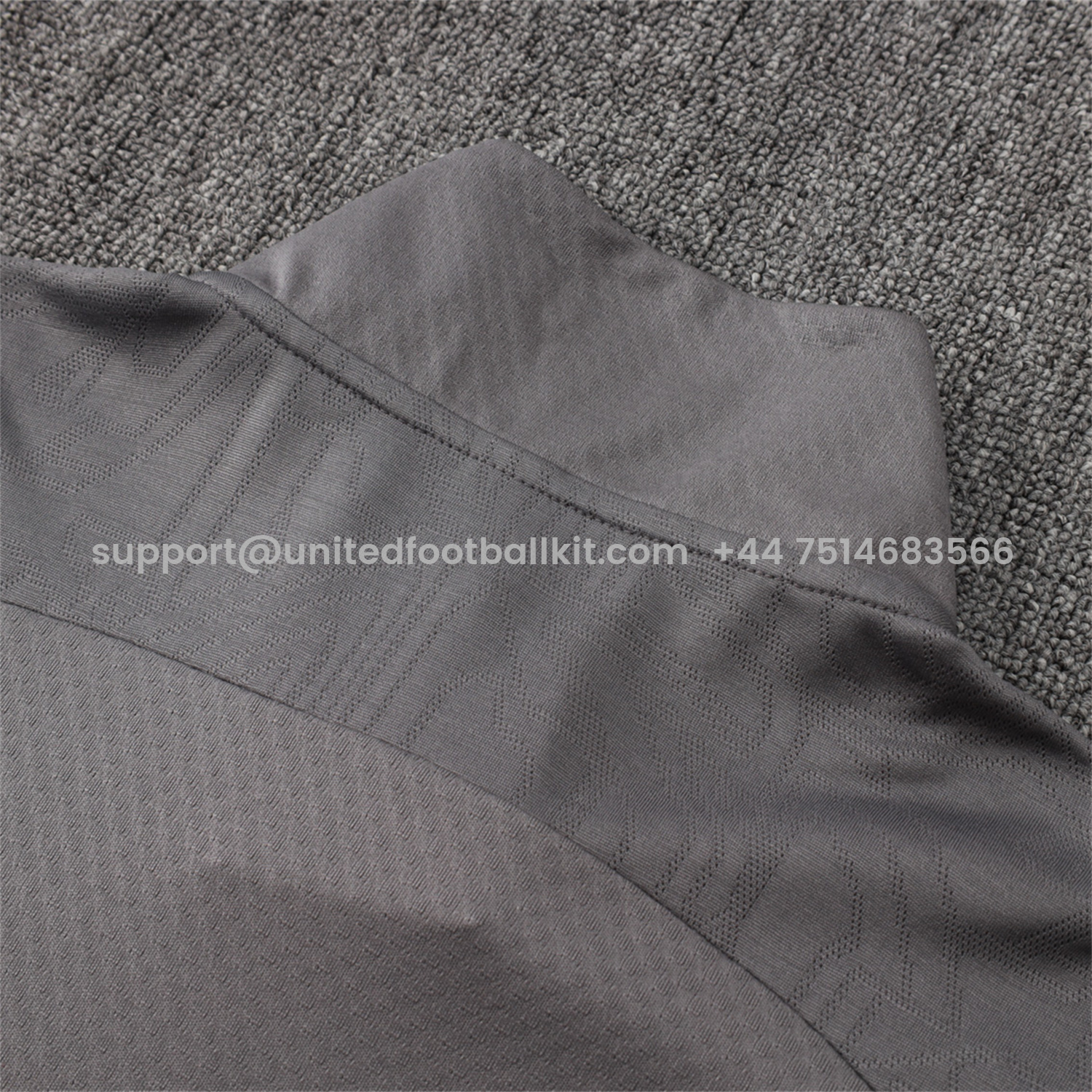 Unitedfootballkit.com | AC Milan 25-26 Jacket Training Tracksuit - Grey top & Grey Pants -Customize Name, Number and Patch | Worldwide Shipping