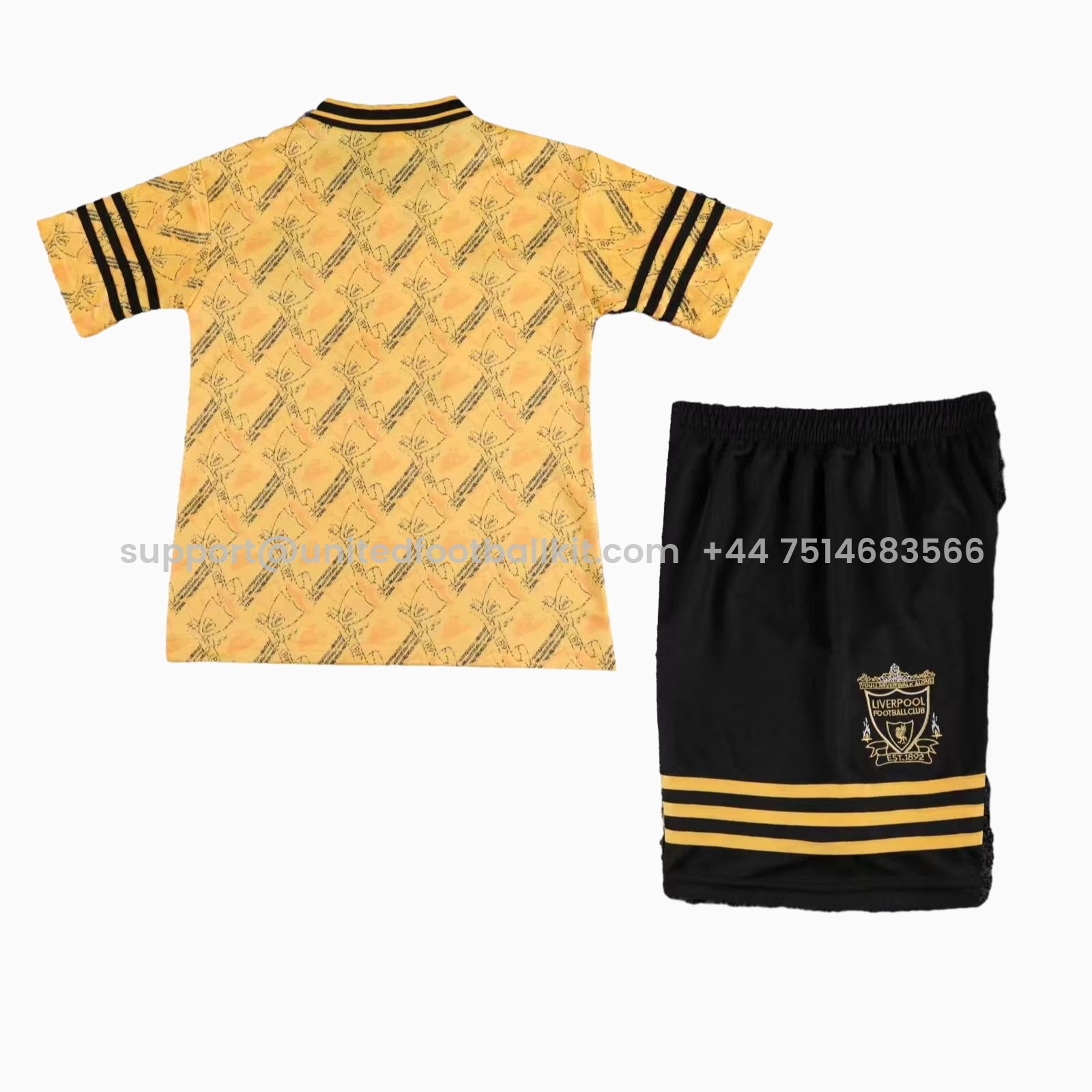 Unitedfootballkit.com | Retro Liver.pool 1994-96 Third Kids Kit -Customize Name, Number and Patch | Worldwide Shipping