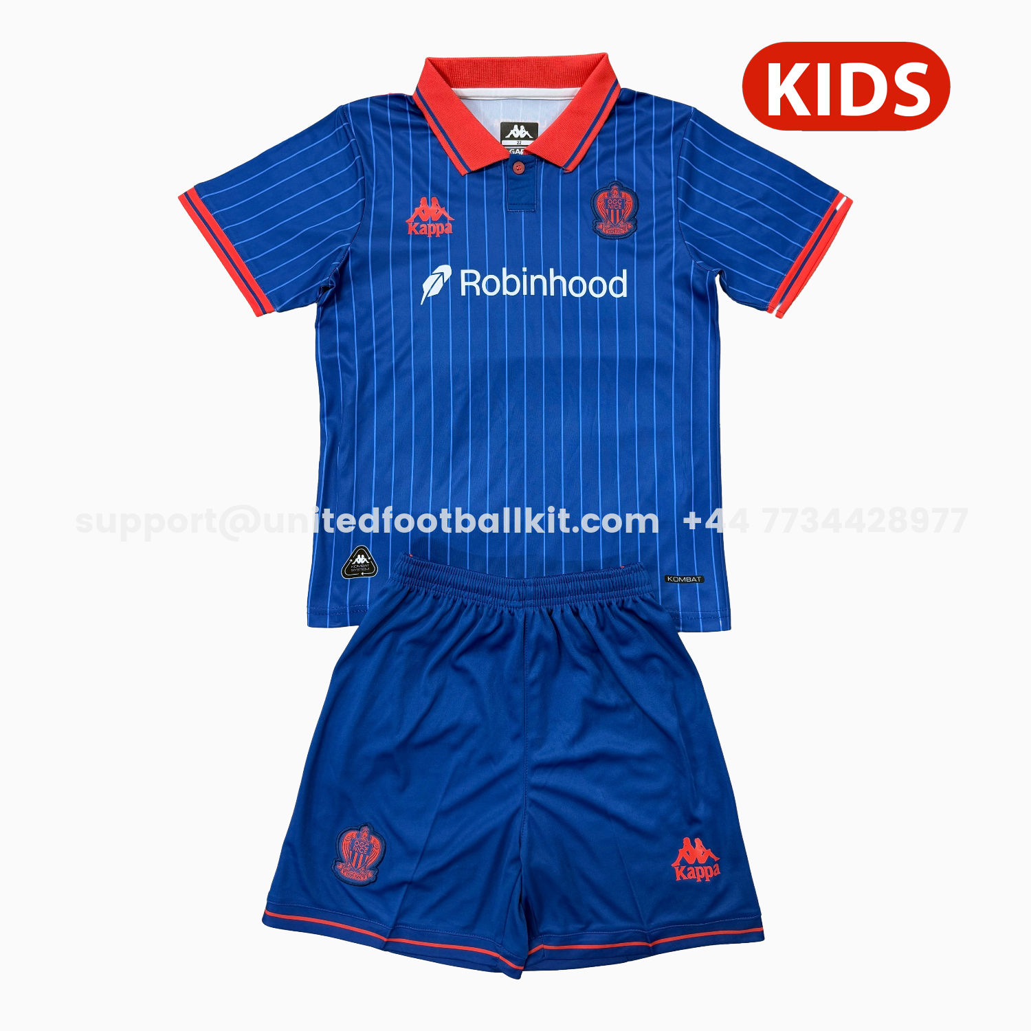 Unitedfootballkit.com | Nice 25-26 Third Kids Kit -Customize Name, Number and Patch | Worldwide Shipping