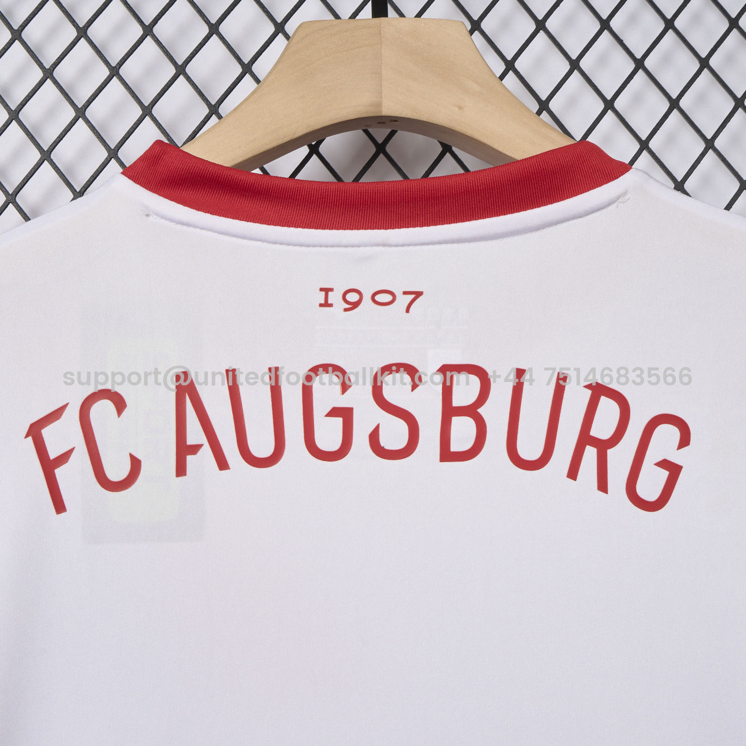 Unitedfootballkit.com | Augsburg 25-26 Home Jersey - Fans Version -Customize Name, Number and Patch | Worldwide Shipping