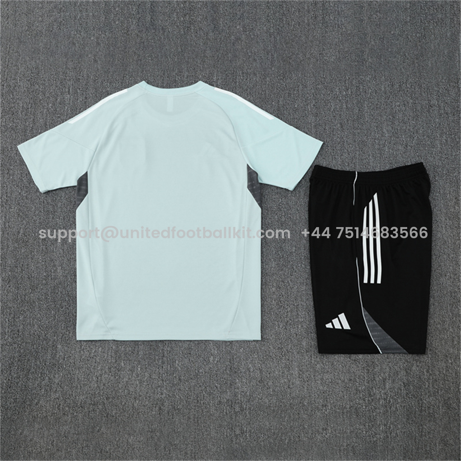 Unitedfootballkit.com | Japan 25-26 Kids Short-Sleeve Training Set - Light Blue Top and Black Shorts -Customize Name, Number and Patch | Worldwide Shipping