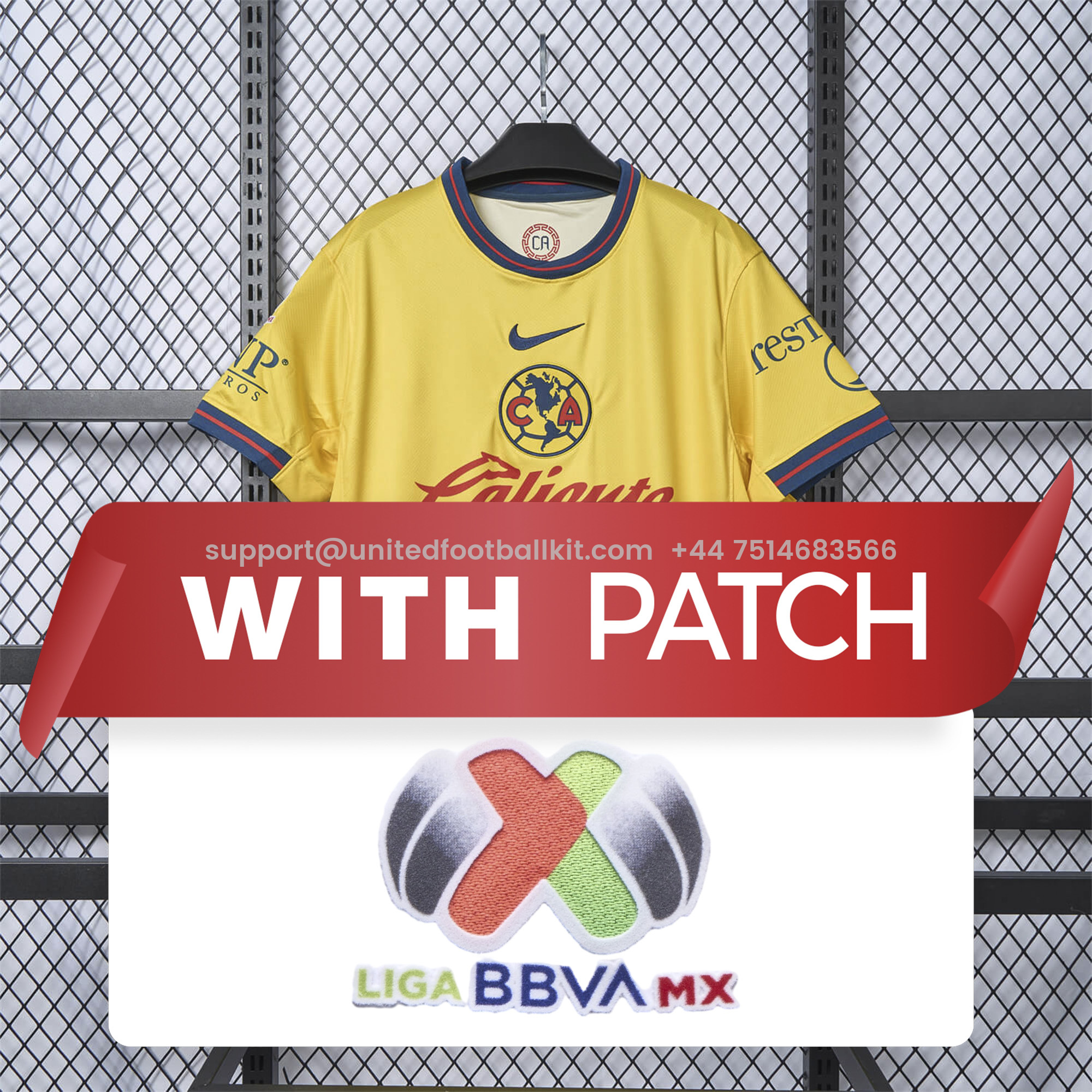 Unitedfootballkit.com | Club América 24-25 Home Jersey - Fans Version -Customize Name, Number and Patch | Worldwide Shipping