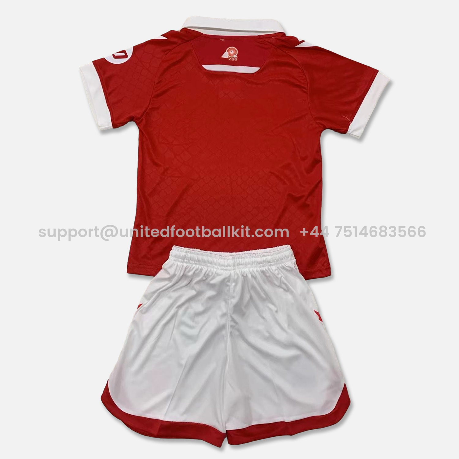 Unitedfootballkit.com | Wrexham 24-25 Home Stadium Kids Kit -Customize Name, Number and Patch | Worldwide Shipping