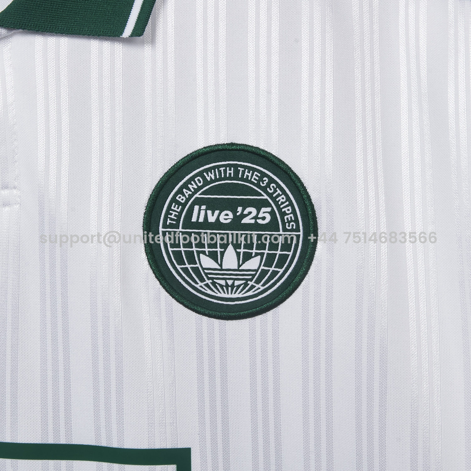 Unitedfootballkit.com | Bohemian 25-26 Oasis Originals Tour Light White Jersey With Number 25 - Fans Version -Customize Name, Number and Patch | Worldwide Shipping