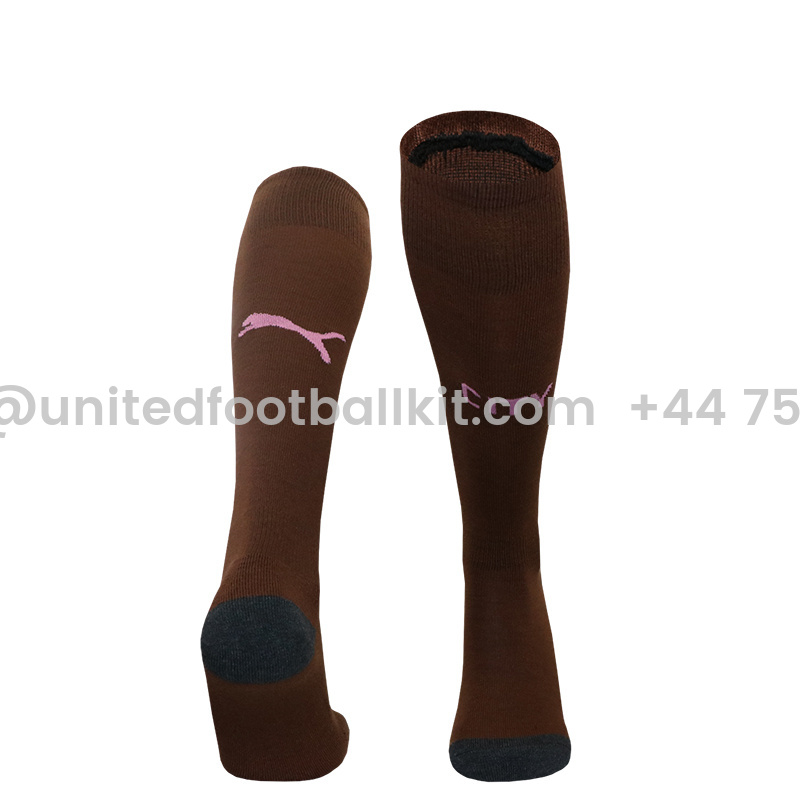 Unitedfootballkit.com | Manchester City 24-25 Goalkeeper GK Socks - Brown -Customize Name, Number and Patch | Worldwide Shipping