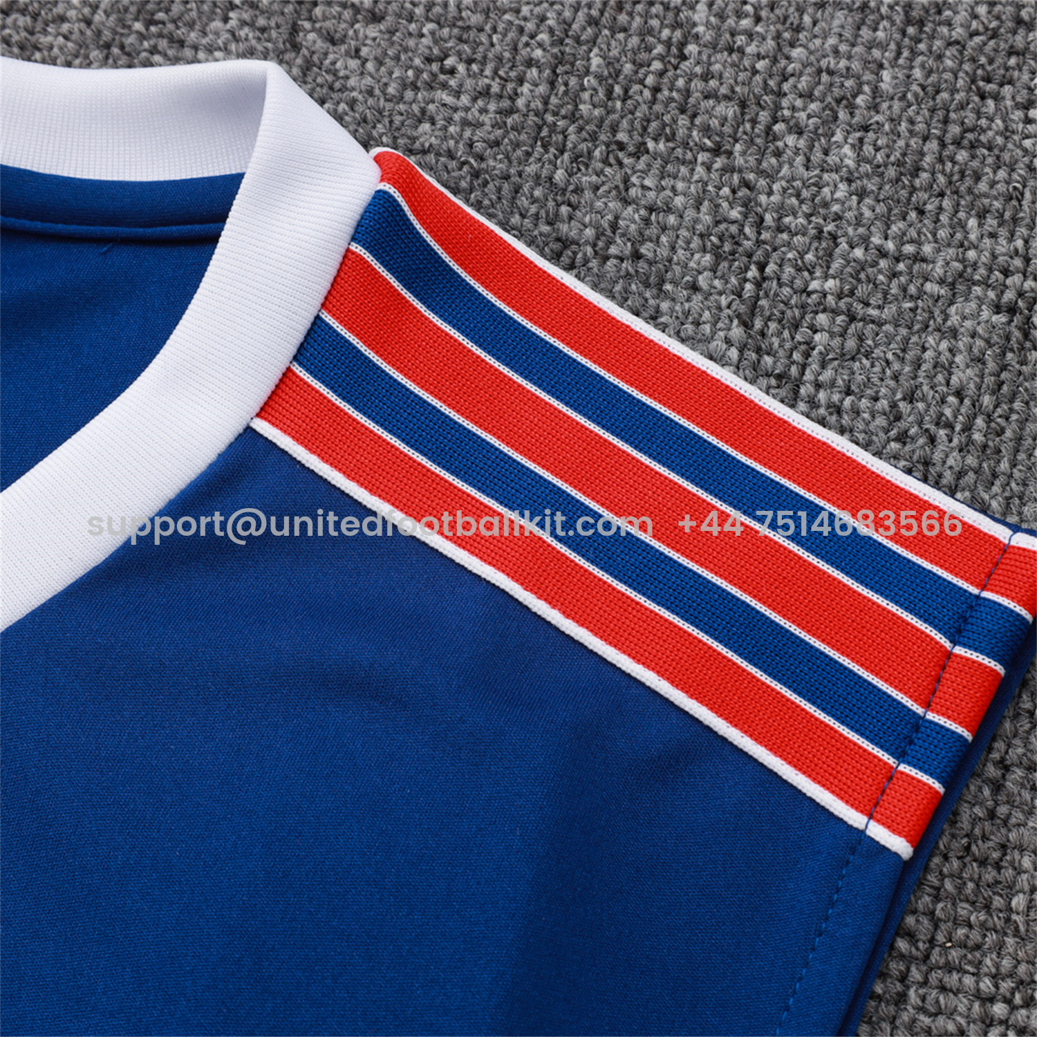 Unitedfootballkit.com | Arsenal 25-26 Throwback Trefoil Vest Training Set - Royal Blue Vest and Shorts -Customize Name, Number and Patch | Worldwide Shipping
