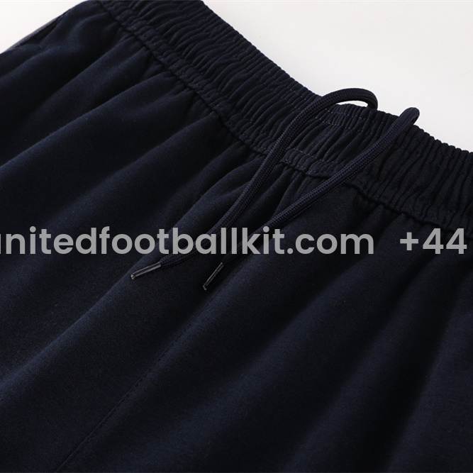 Unitedfootballkit.com | Napoli 24-25 Hooded Jacket Training Tracksuit - Army Green Top and Deep Blue Pants -Customize Name, Number and Patch | Worldwide Shipping