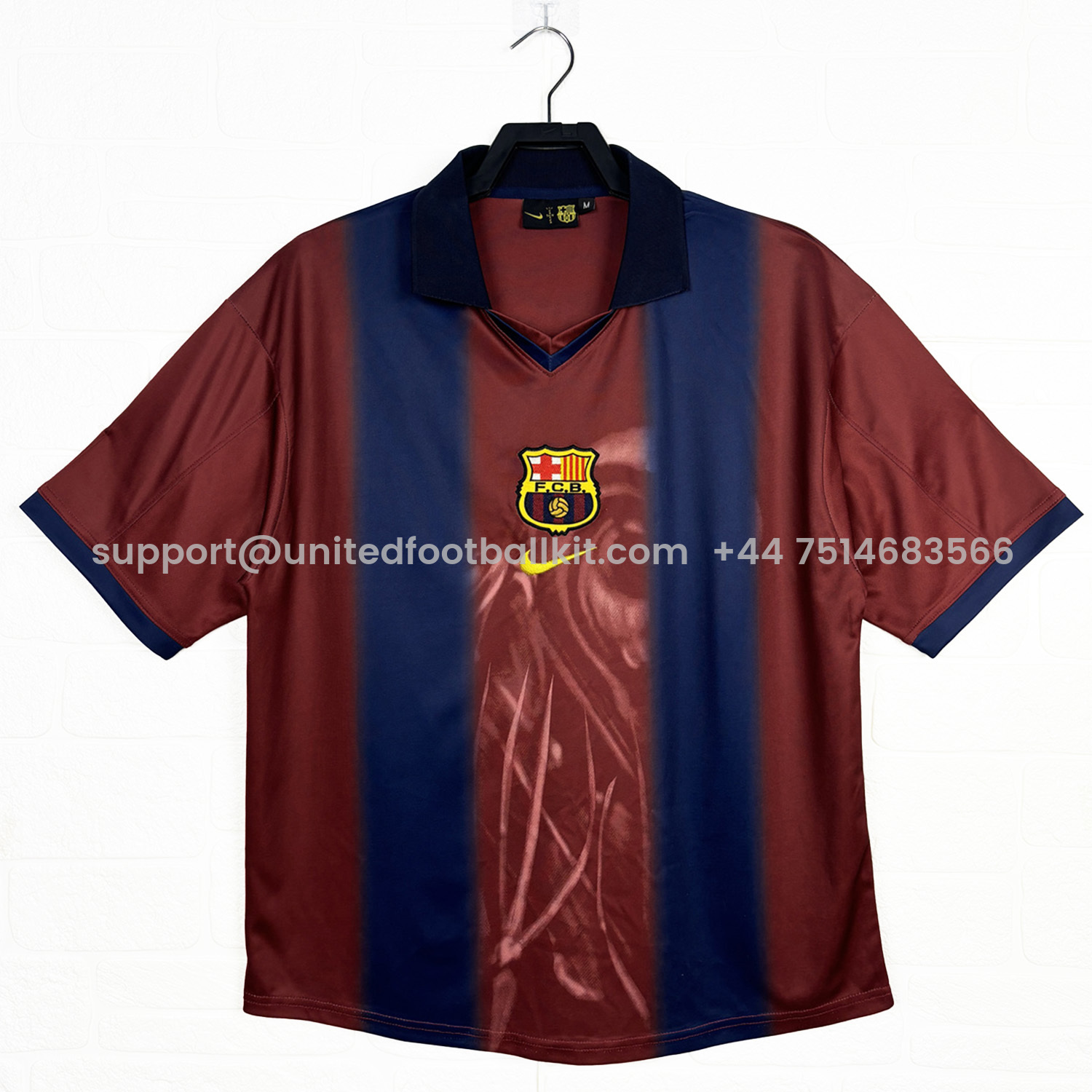 Unitedfootballkit.com | Barcelona x Travis Scott 2000-01 Home Retro Style Skeleton Jersey With Back Printing - Fans Version -Customize Name, Number and Patch | Worldwide Shipping