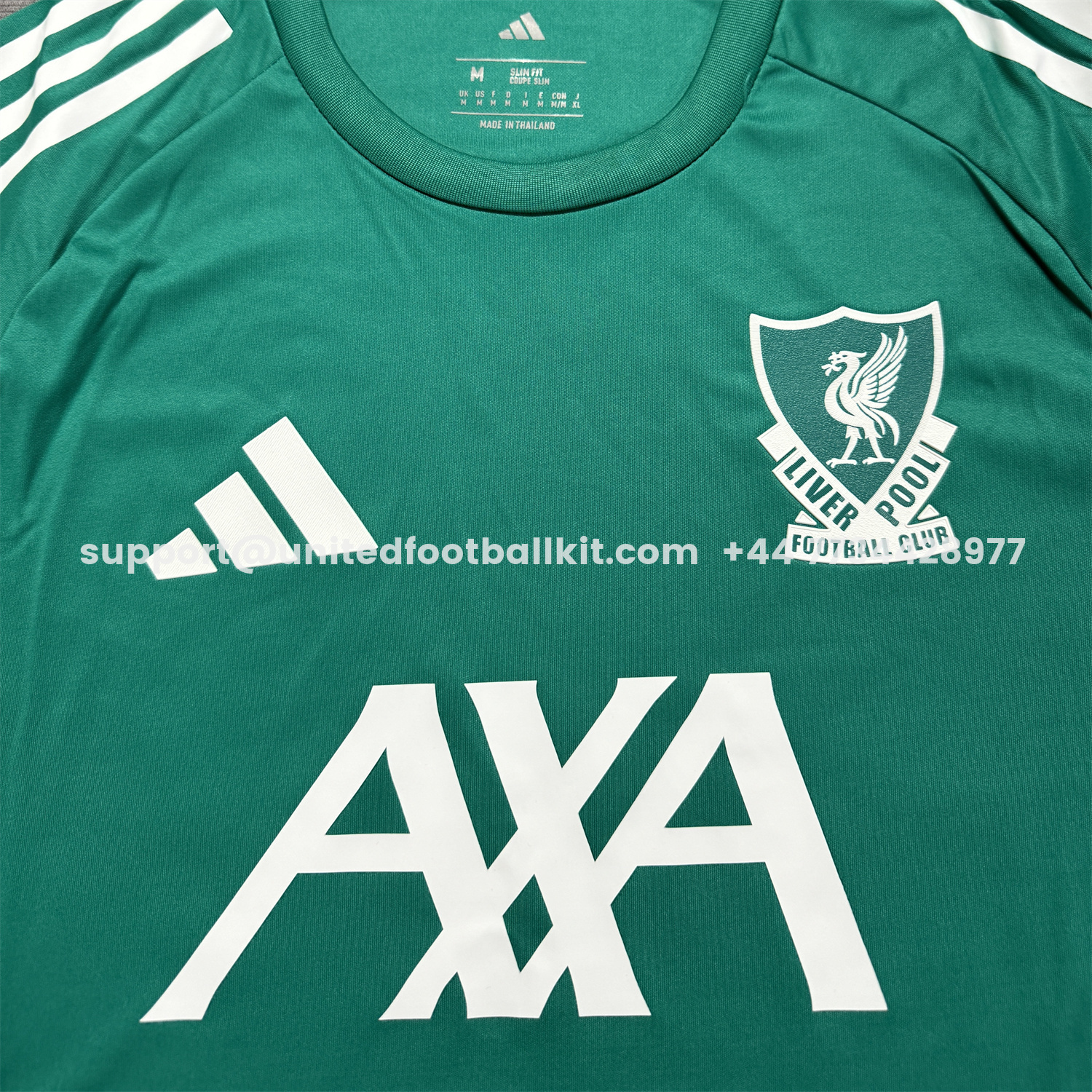 Unitedfootballkit.com | Liver.pool 25-26 AXA Green Training Jersey - Fans Version -Customize Name, Number and Patch | Worldwide Shipping