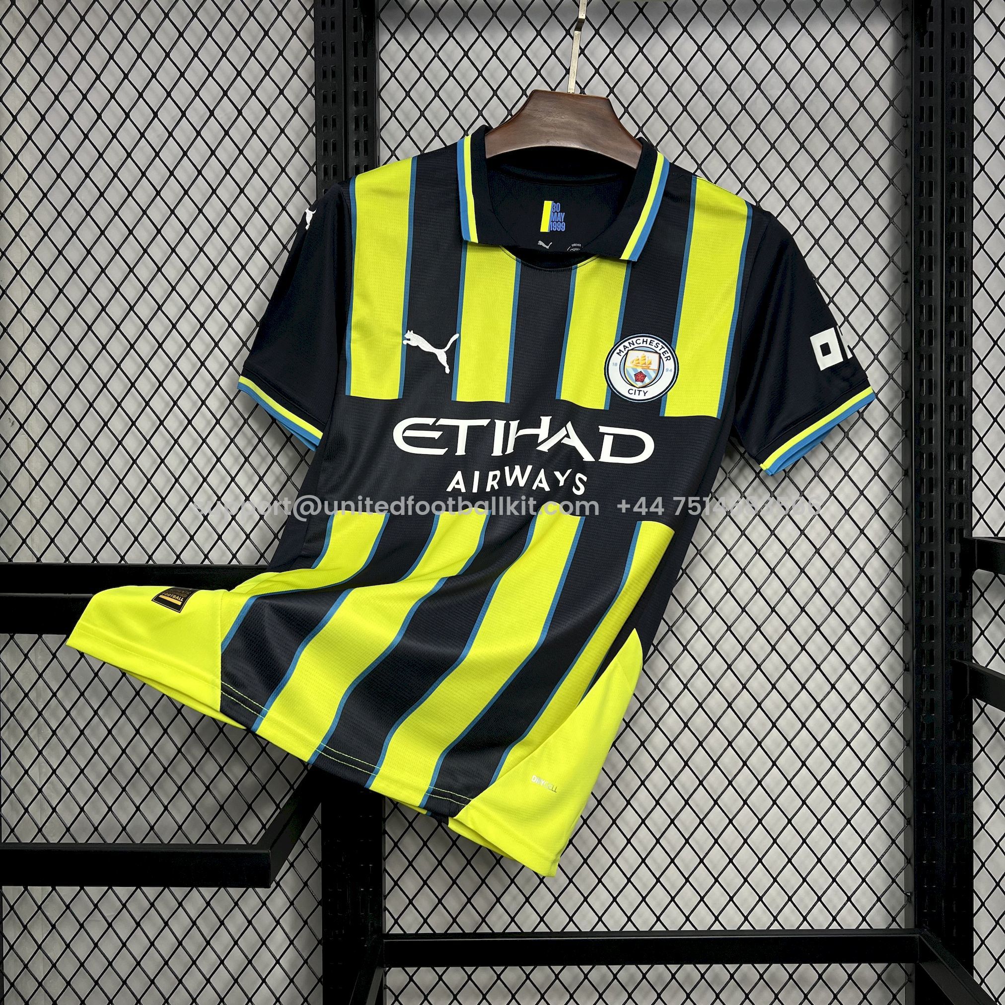 Unitedfootballkit.com | Manchester City 24-25 Away Jersey - Fans Version -Customize Name, Number and Patch | Worldwide Shipping