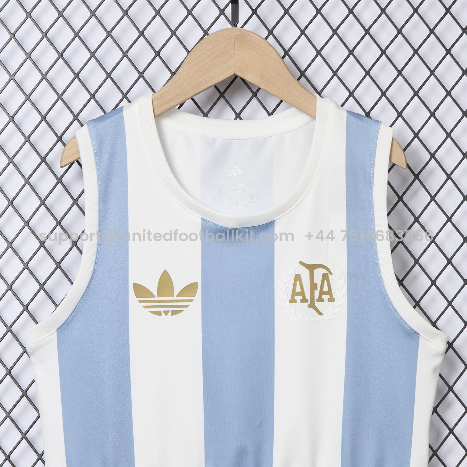 Unitedfootballkit.com | Women's Argentina 25-26 50th Anniversary Home Yoga Vest -Customize Name, Number and Patch | Worldwide Shipping