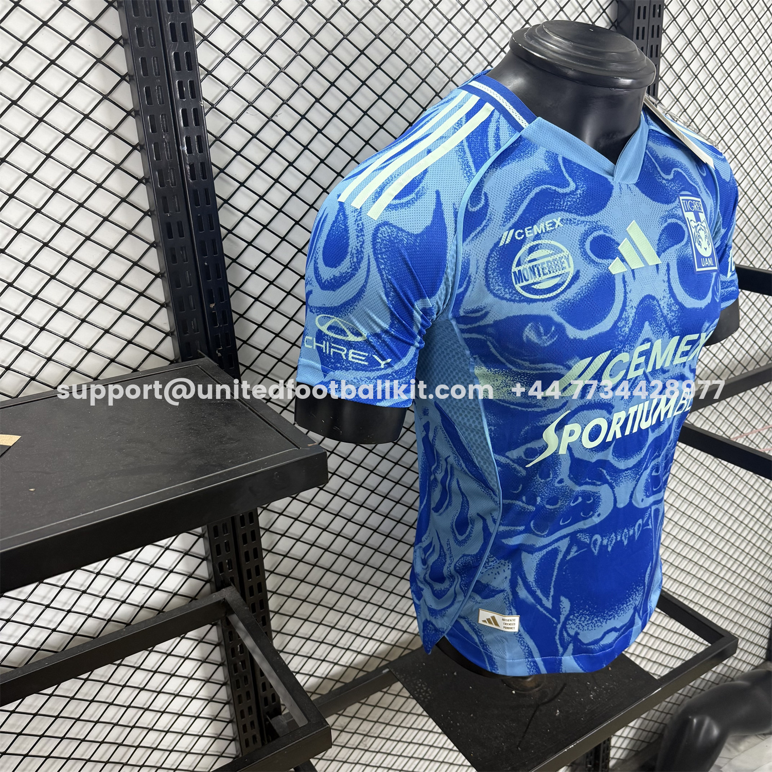 Unitedfootballkit.com | Tigres UANL 25-26 Away Jersey With All Sponsors - Player Version -Customize Name, Number and Patch | Worldwide Shipping