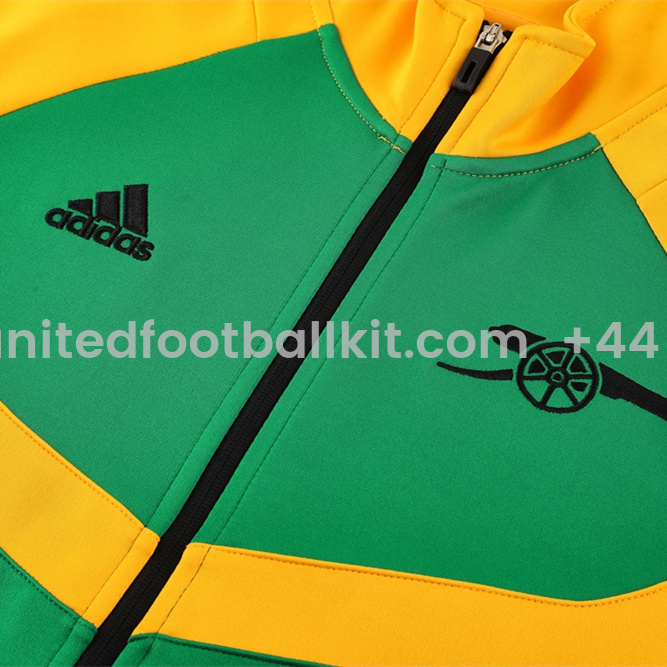 Unitedfootballkit.com | Arsenal 24-25 Jacket Training Tracksuit - Green Top and Black Pants -Customize Name, Number and Patch | Worldwide Shipping