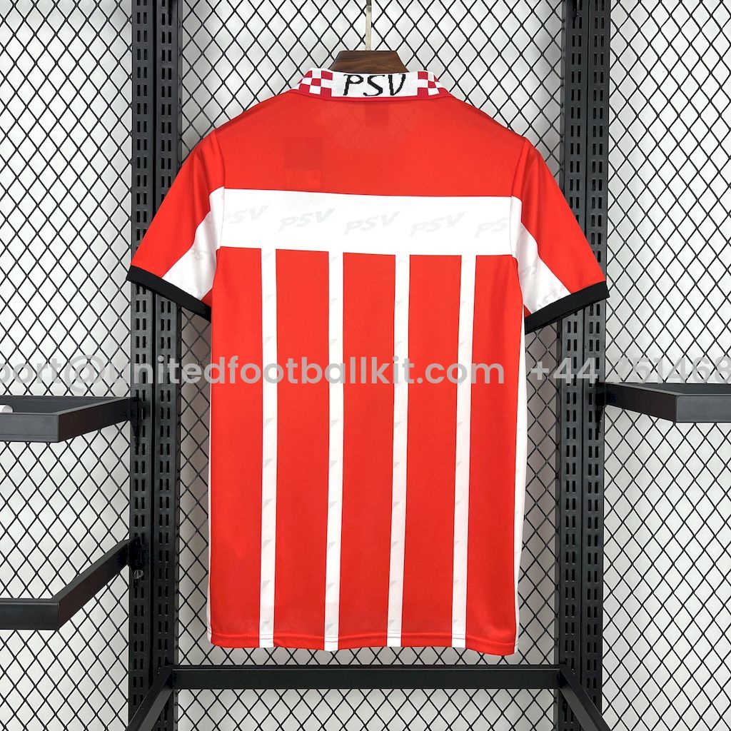Unitedfootballkit.com | Retro PSV Eindhoven 1995-96 Home Jersey -Customize Name, Number and Patch | Worldwide Shipping