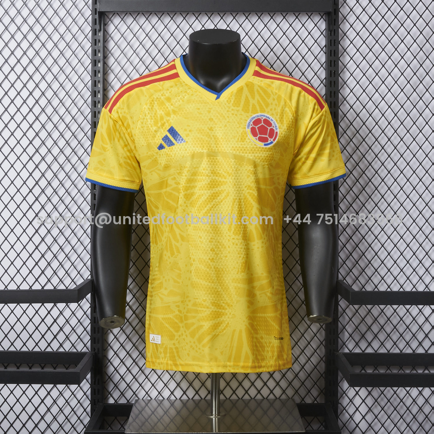 Unitedfootballkit.com | Colombia 2026 Home Jersey - Player Version -Customize Name, Number and Patch | Worldwide Shipping