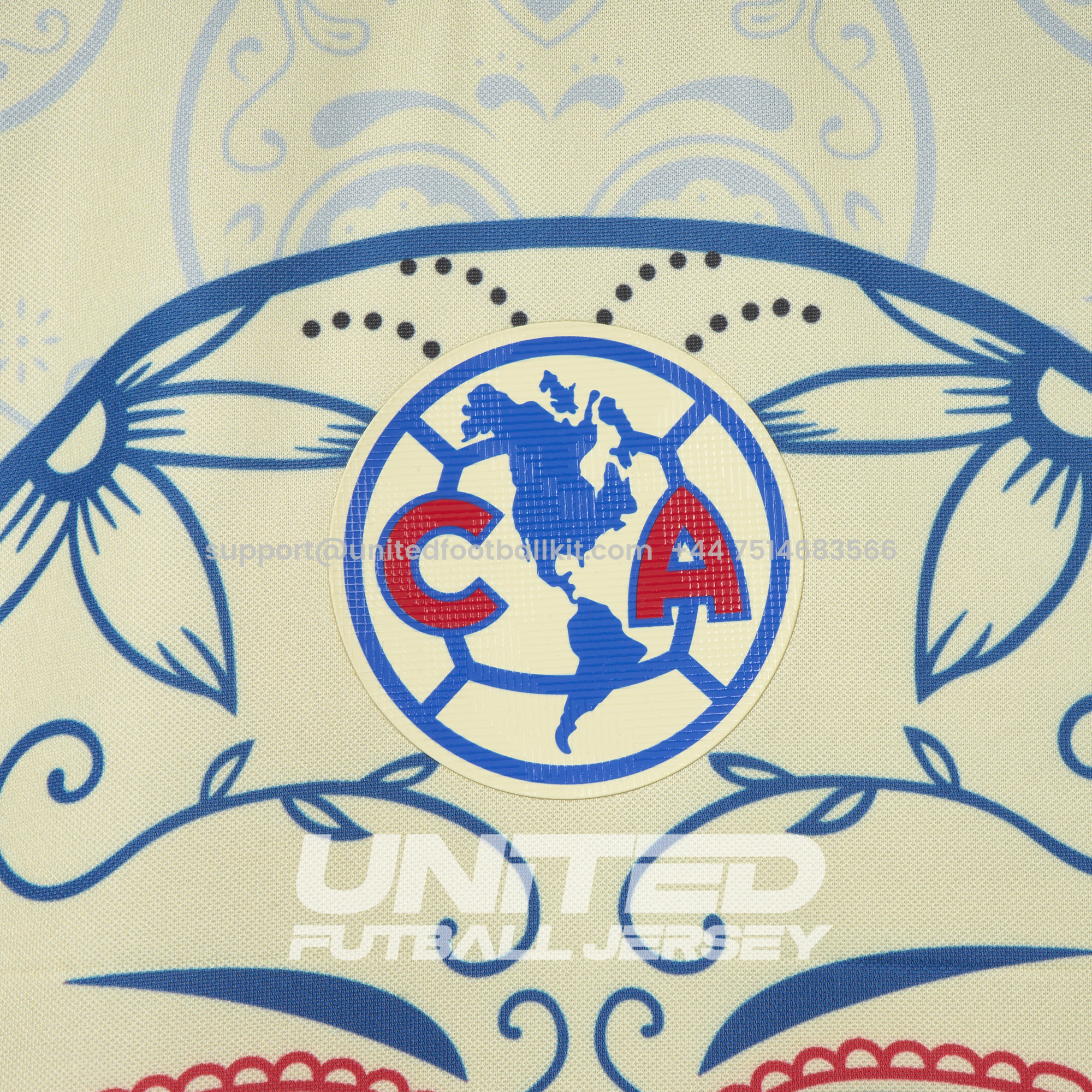 Unitedfootballkit.com | Club América 24-25 Day of the Dead Special Edition Jersey - Fans Version -Customize Name, Number and Patch | Worldwide Shipping