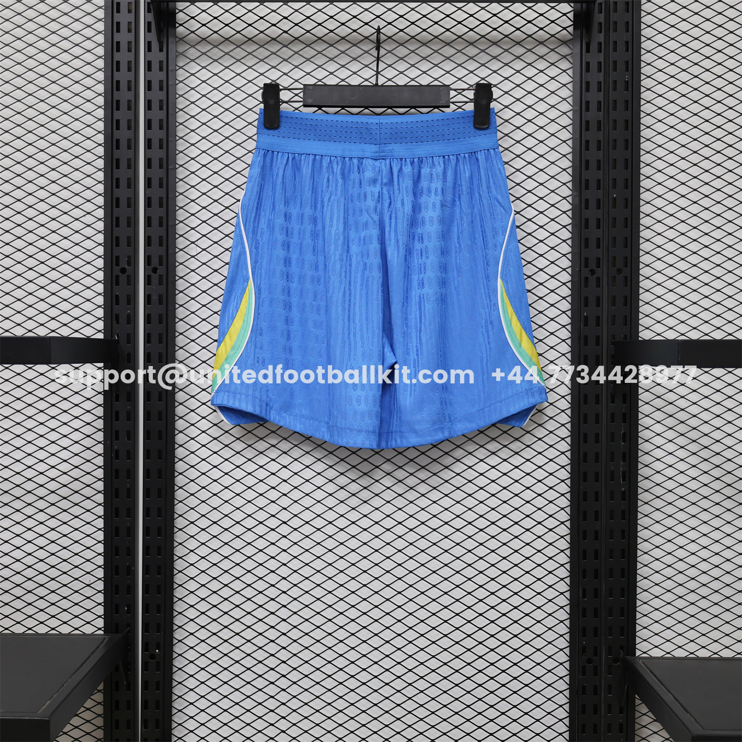 Unitedfootballkit.com | Brazil 2026 Home Blue Shorts - Player Version -Customize Name, Number and Patch | Worldwide Shipping