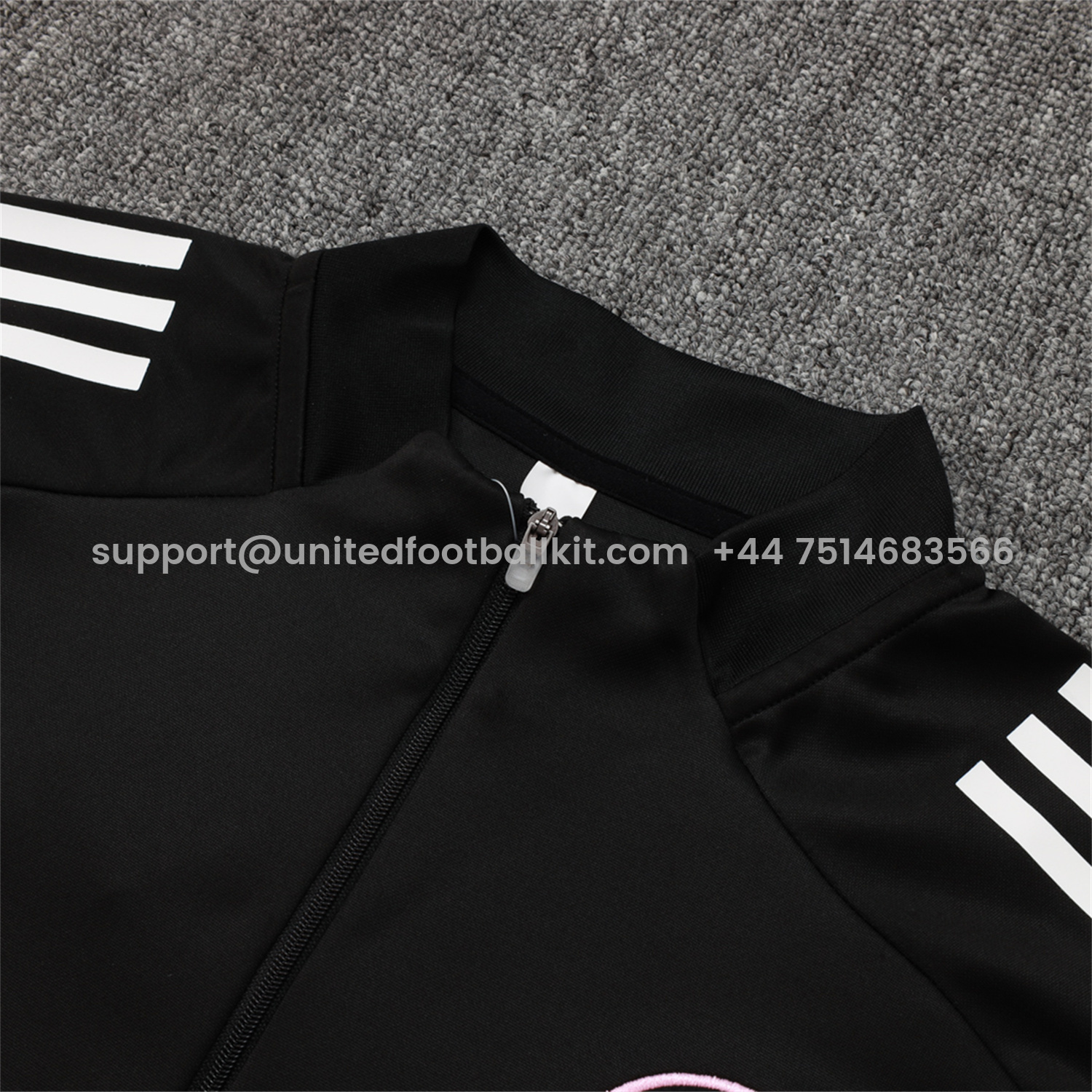 Unitedfootballkit.com | INT M.A.M 25-26 Long Sleeves Training Set - Black Top & Black Pants -Customize Name, Number and Patch | Worldwide Shipping