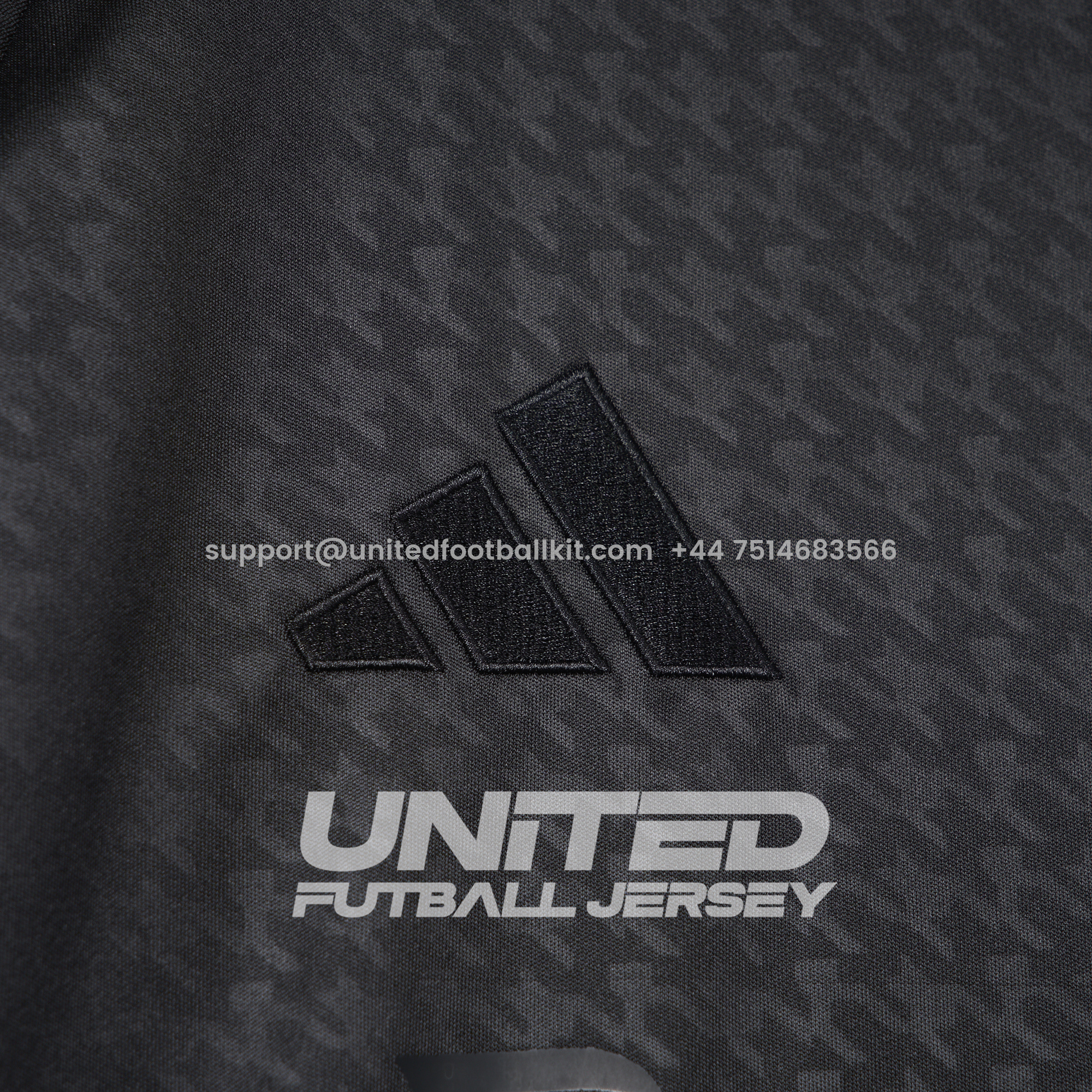 Unitedfootballkit.com | Real Madrid 24-25 Pure Black Special Edition Jersey - Fans Version -Customize Name, Number and Patch | Worldwide Shipping