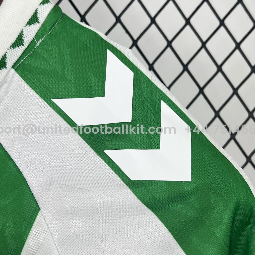 Unitedfootballkit.com | Real Betis 24-25 Home Unsponsored Long Sleeves Jersey - Fans Version -Customize Name, Number and Patch | Worldwide Shipping