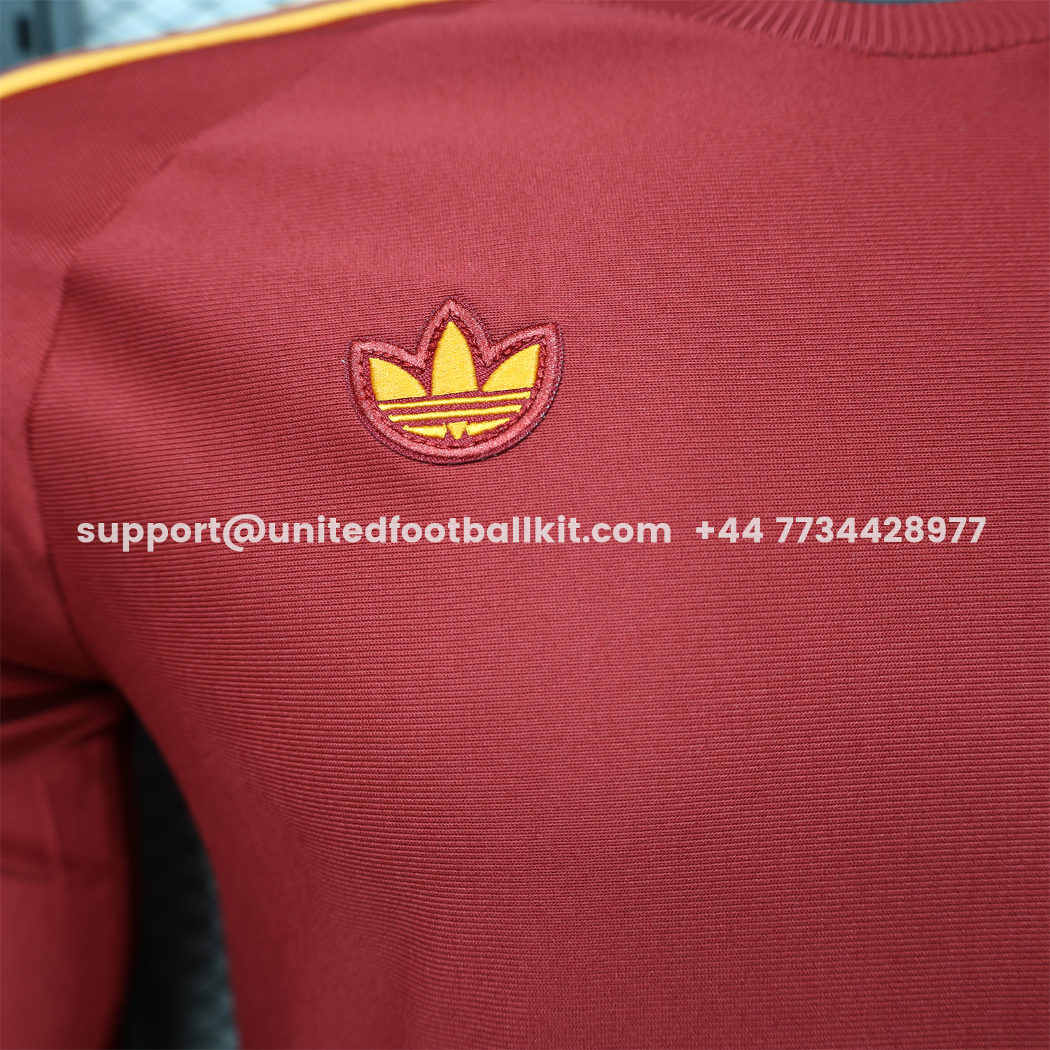 Unitedfootballkit.com | AS Roma 25-26 Retro Casual Style Red Special Long Sleeves Jersey - Player Version -Customize Name, Number and Patch | Worldwide Shipping