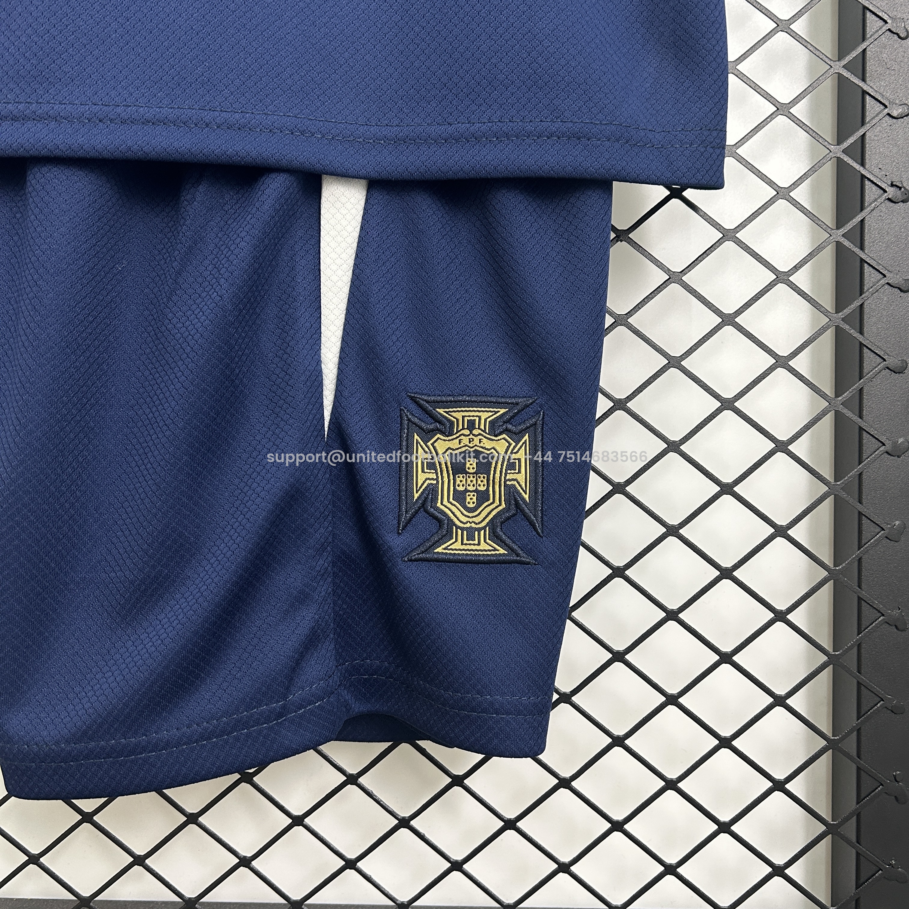 Unitedfootballkit.com | Portugal 2025-26 Royal Blue Training Kids Kit -Customize Name, Number and Patch | Worldwide Shipping