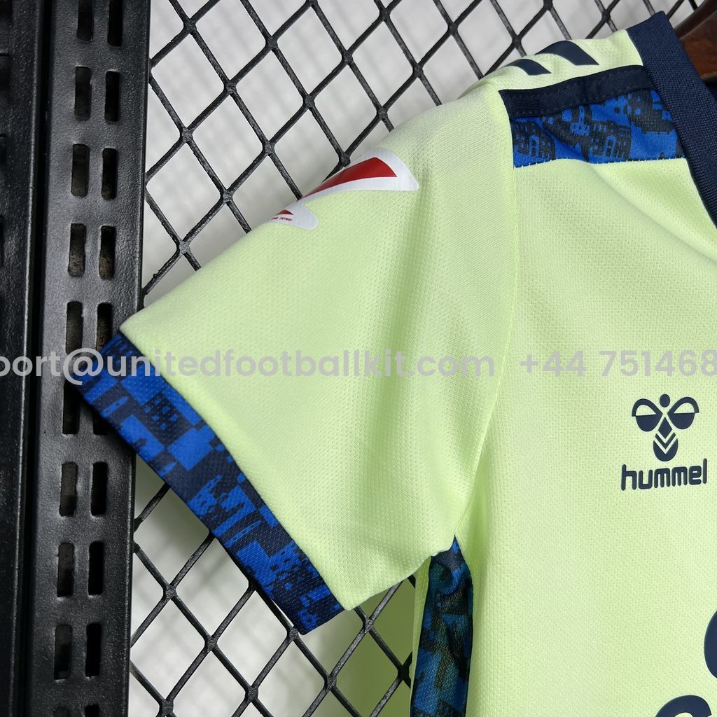 Unitedfootballkit.com | Las Palmas 24-25 Third Kids Kit -Customize Name, Number and Patch | Worldwide Shipping