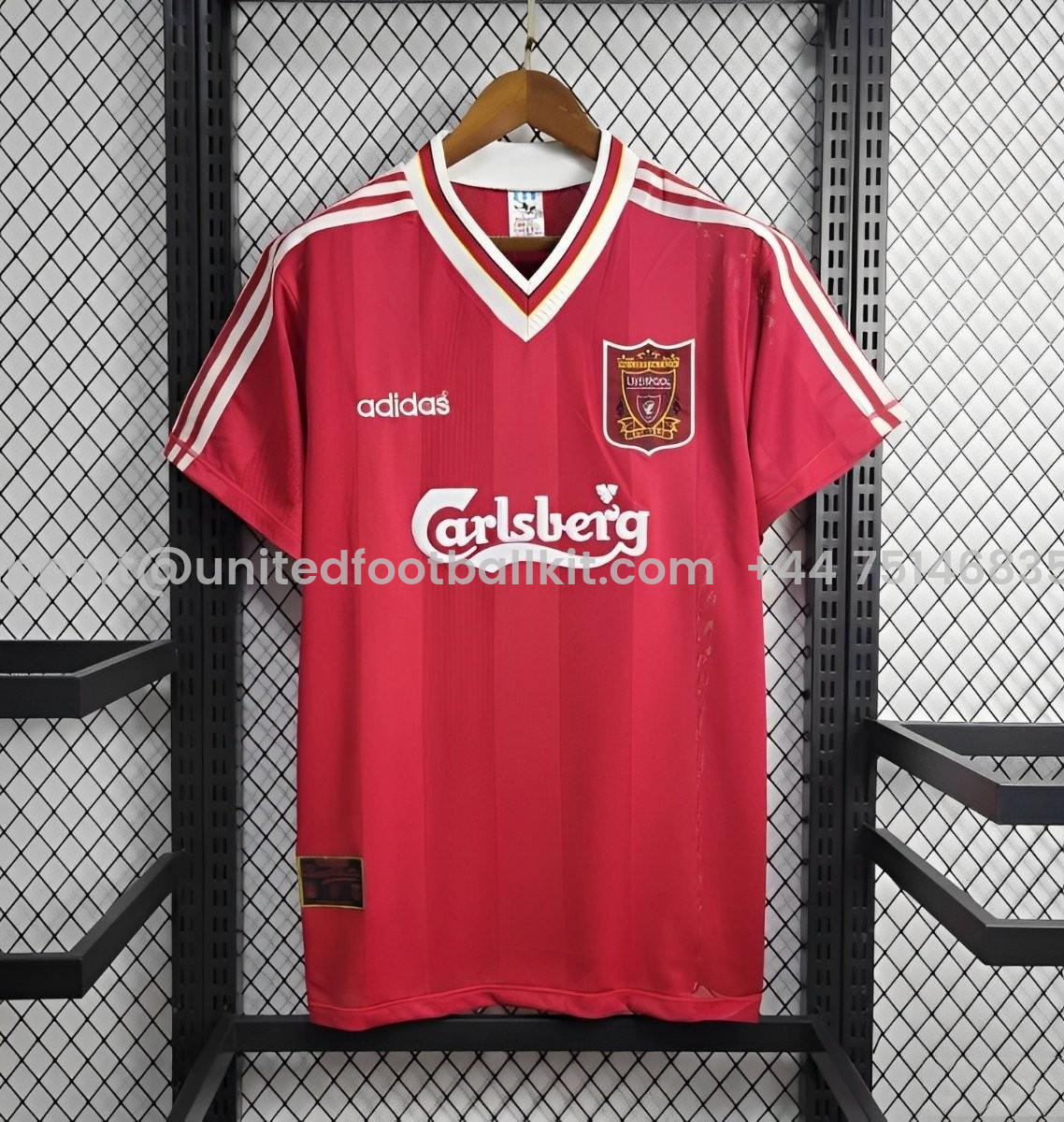 Unitedfootballkit.com | Retro Liver.pool 1995-96 Home Stadium Jersey -Customize Name, Number and Patch | Worldwide Shipping