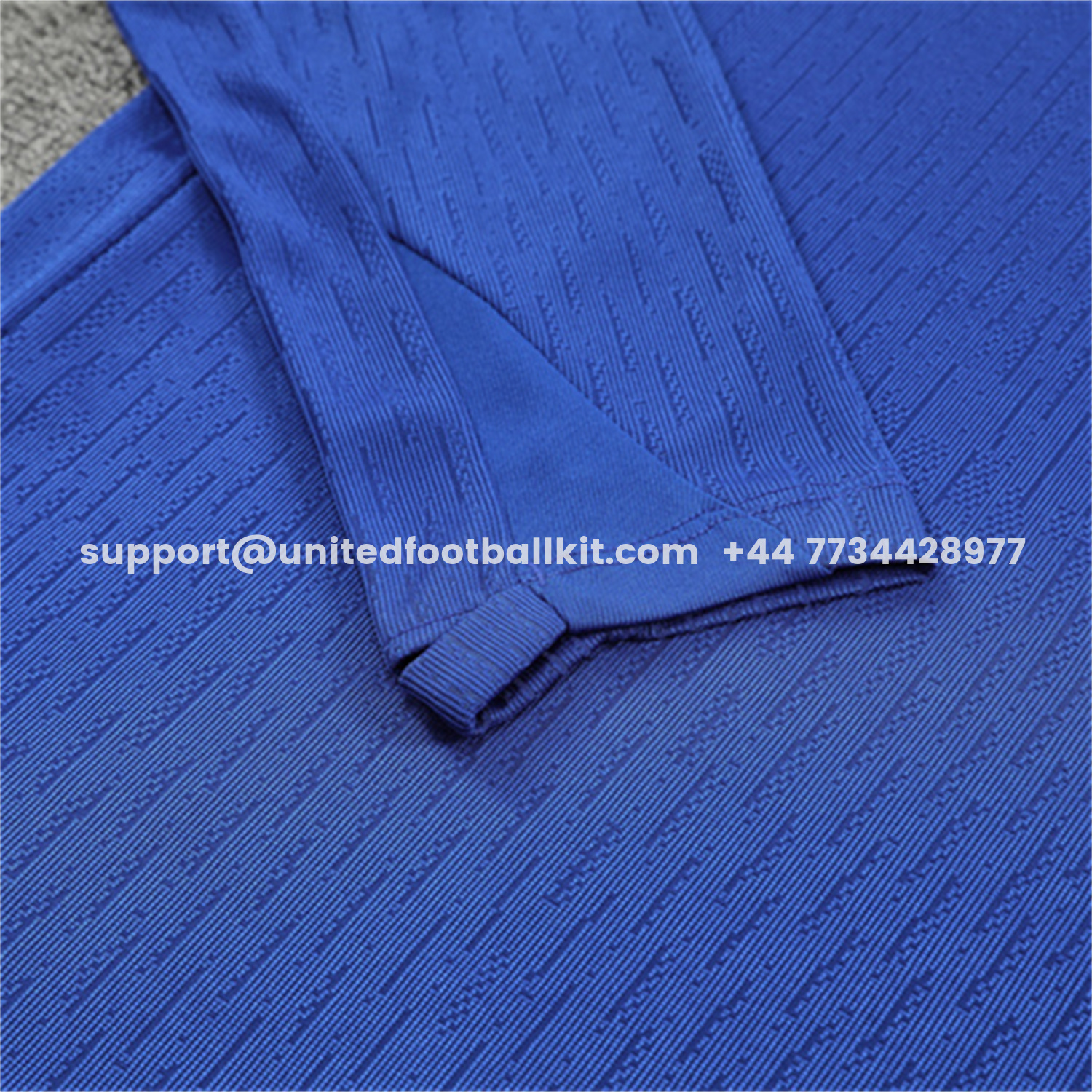 Unitedfootballkit.com | C.H.E.L.S.E.A 25-26 Long Sleeve Training Set - Player Version - Blue Top and Black Pants -Customize Name, Number and Patch | Worldwide Shipping